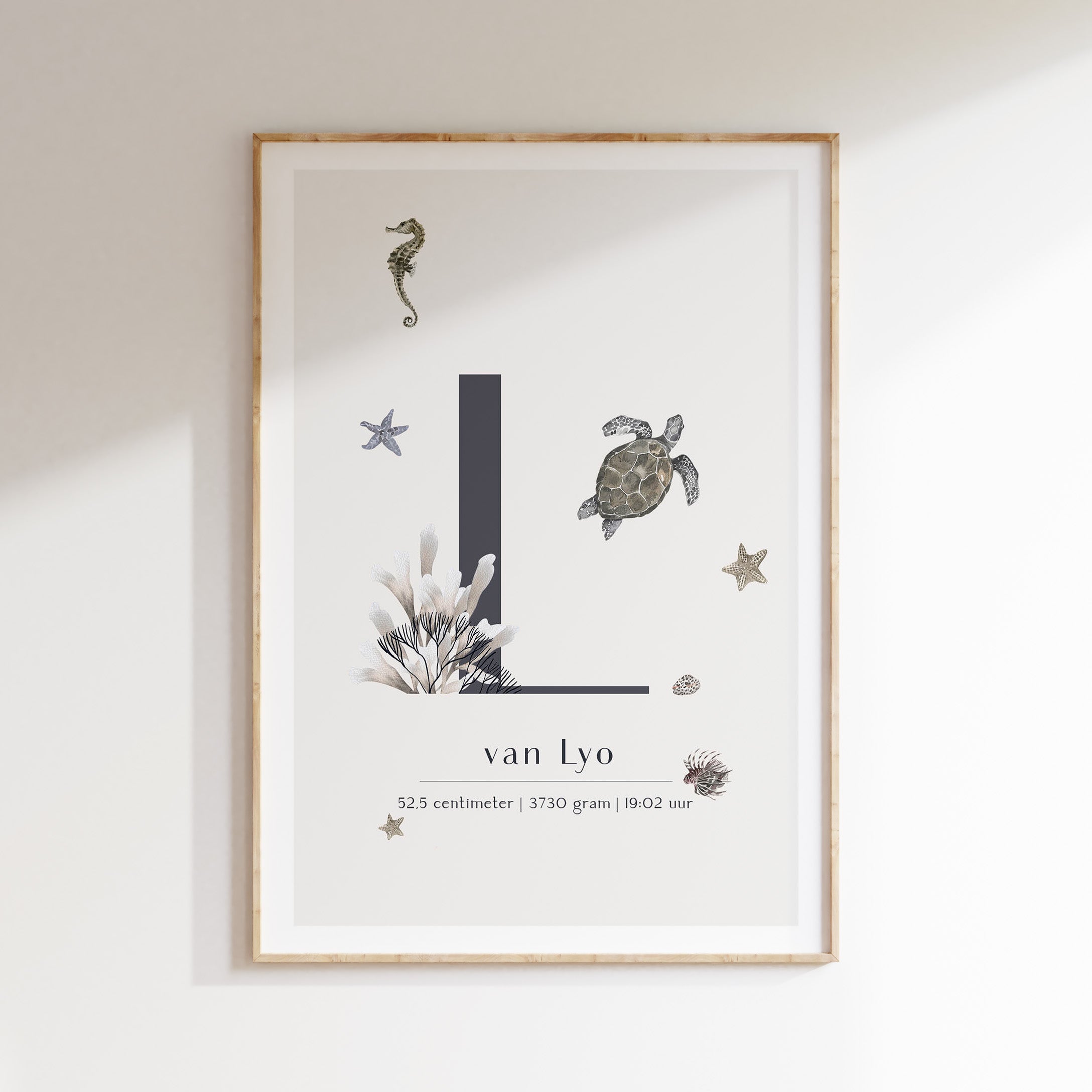 Geboorteposter Under the Sea