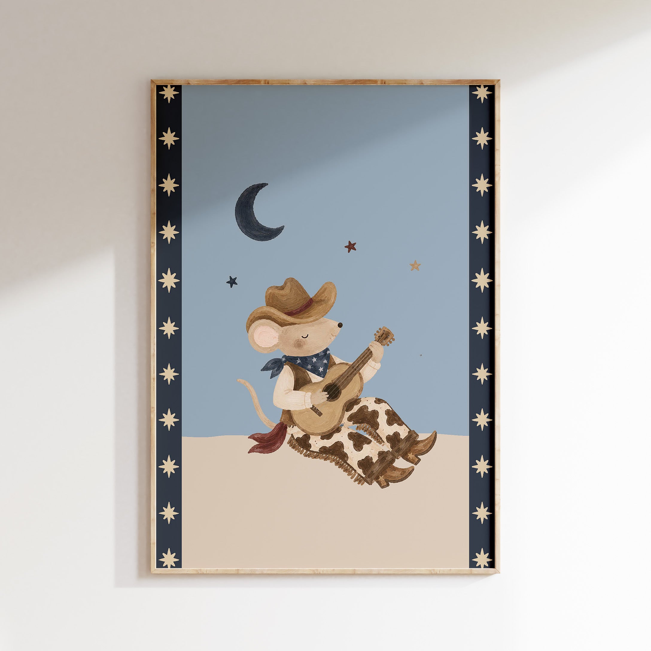 Children's room poster - Cool dog in sneakers