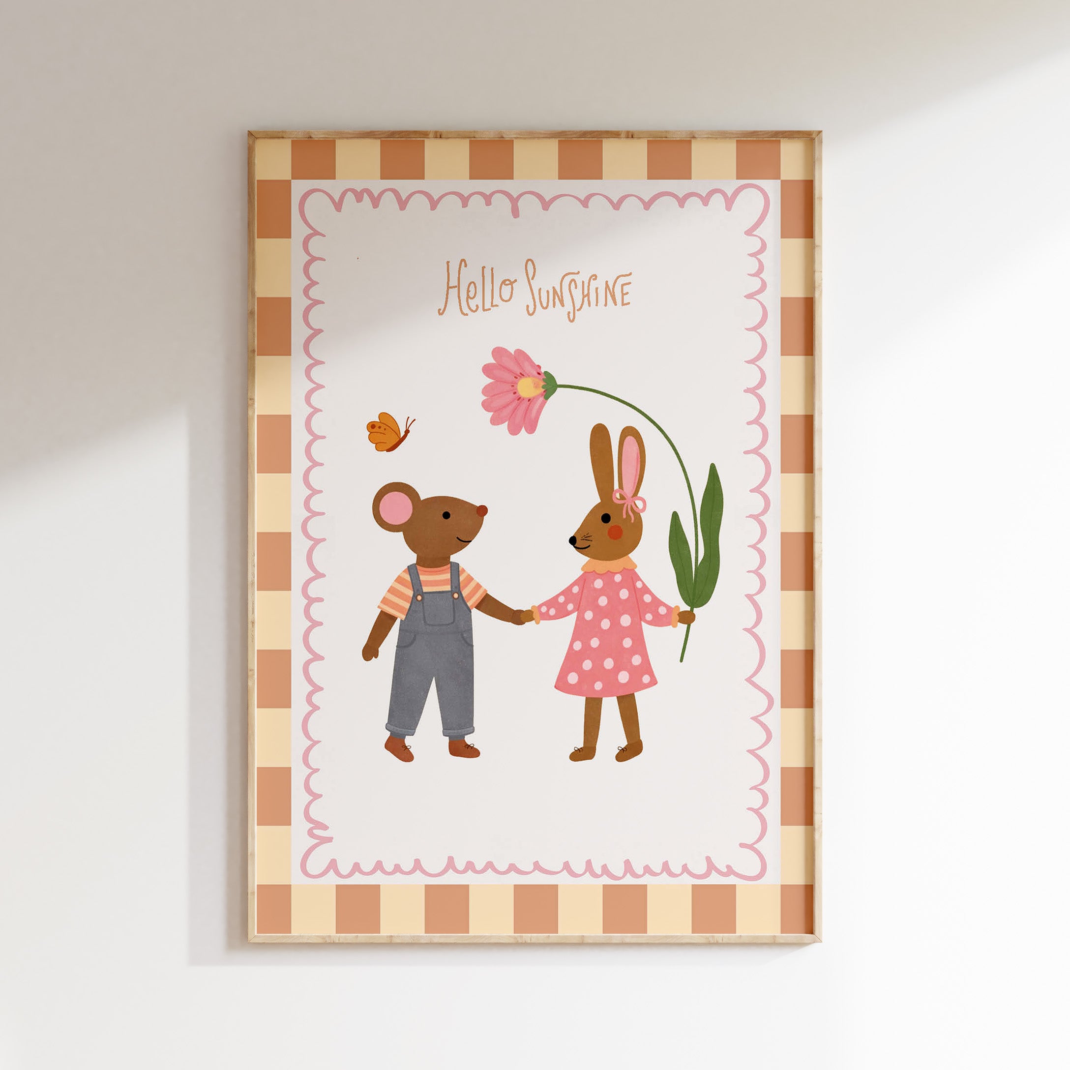 Children's room poster - Bear in pajamas