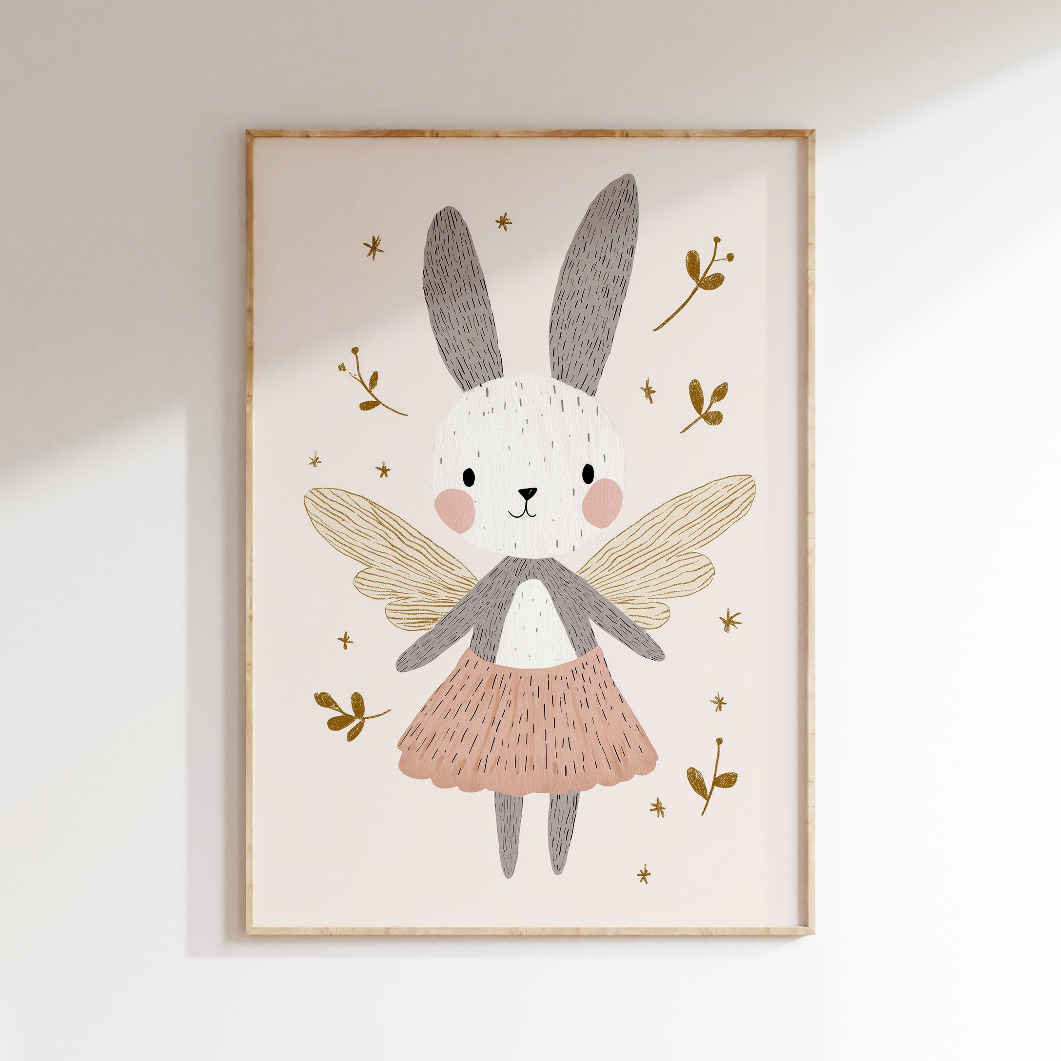 Kinderkamer print - Konijnenfee
