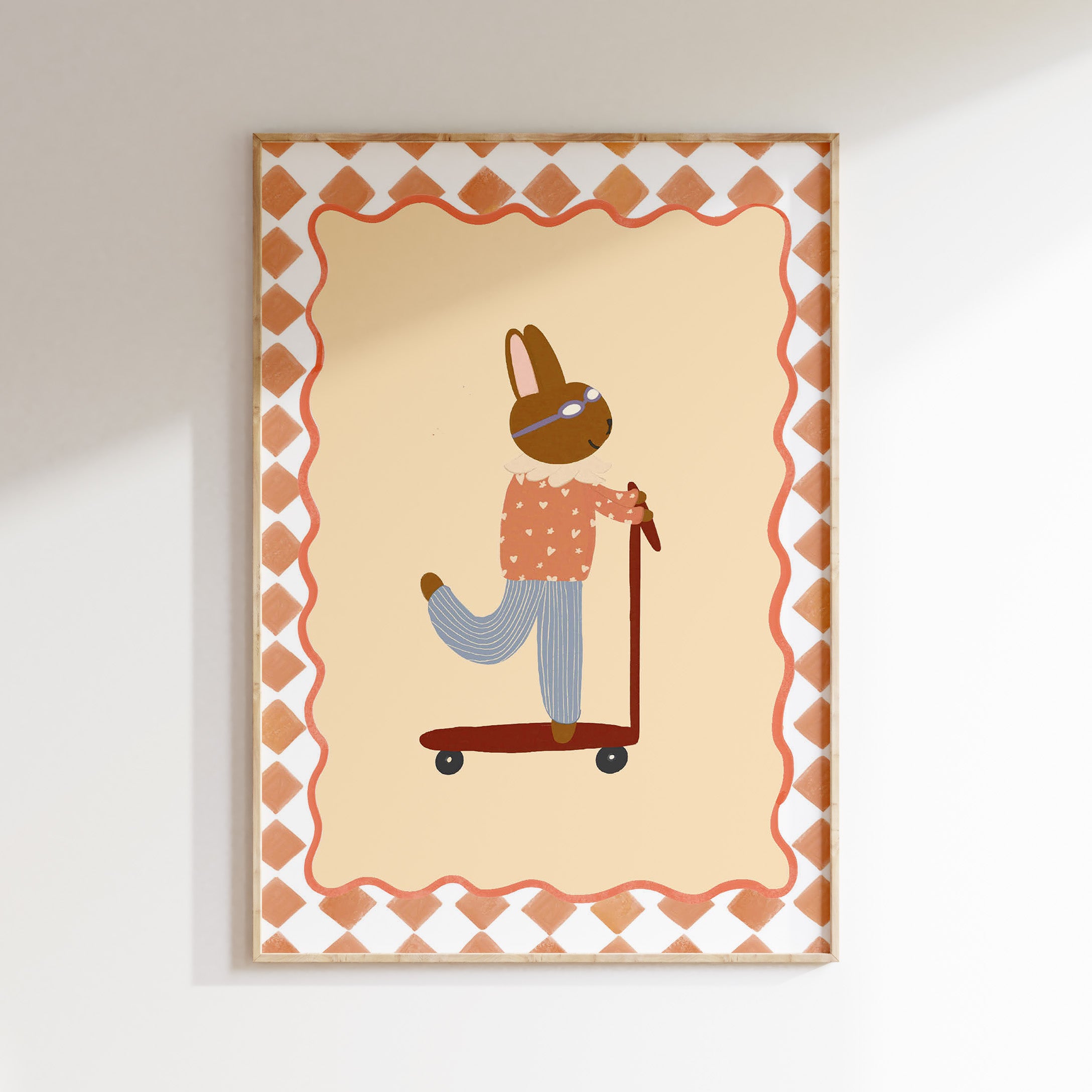 Children's room poster - Bear in pajamas