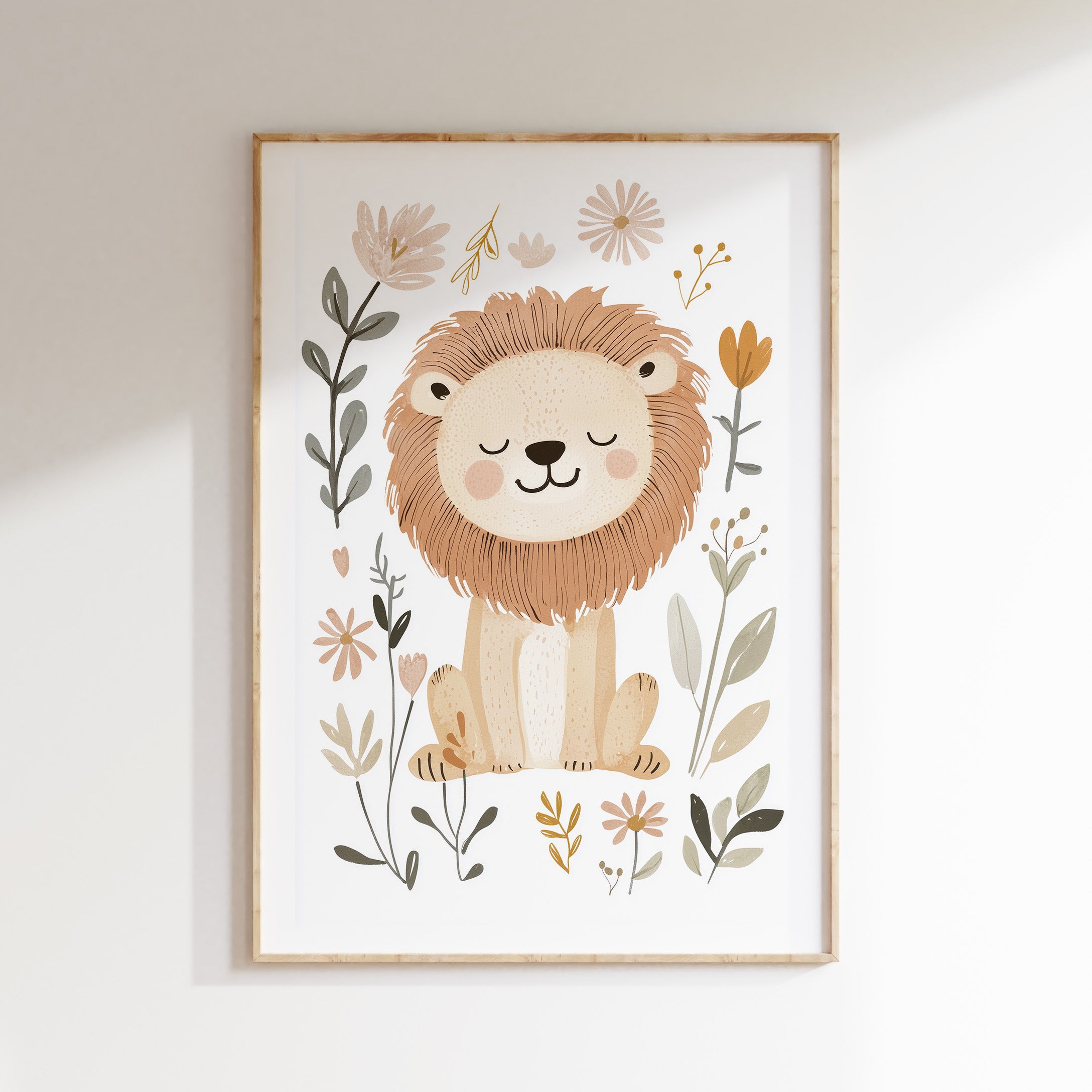 Kinderkamer print - Leeuw