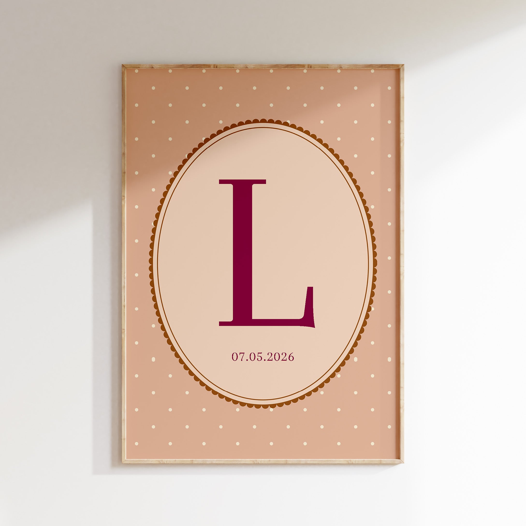 Letter poster Retro frame