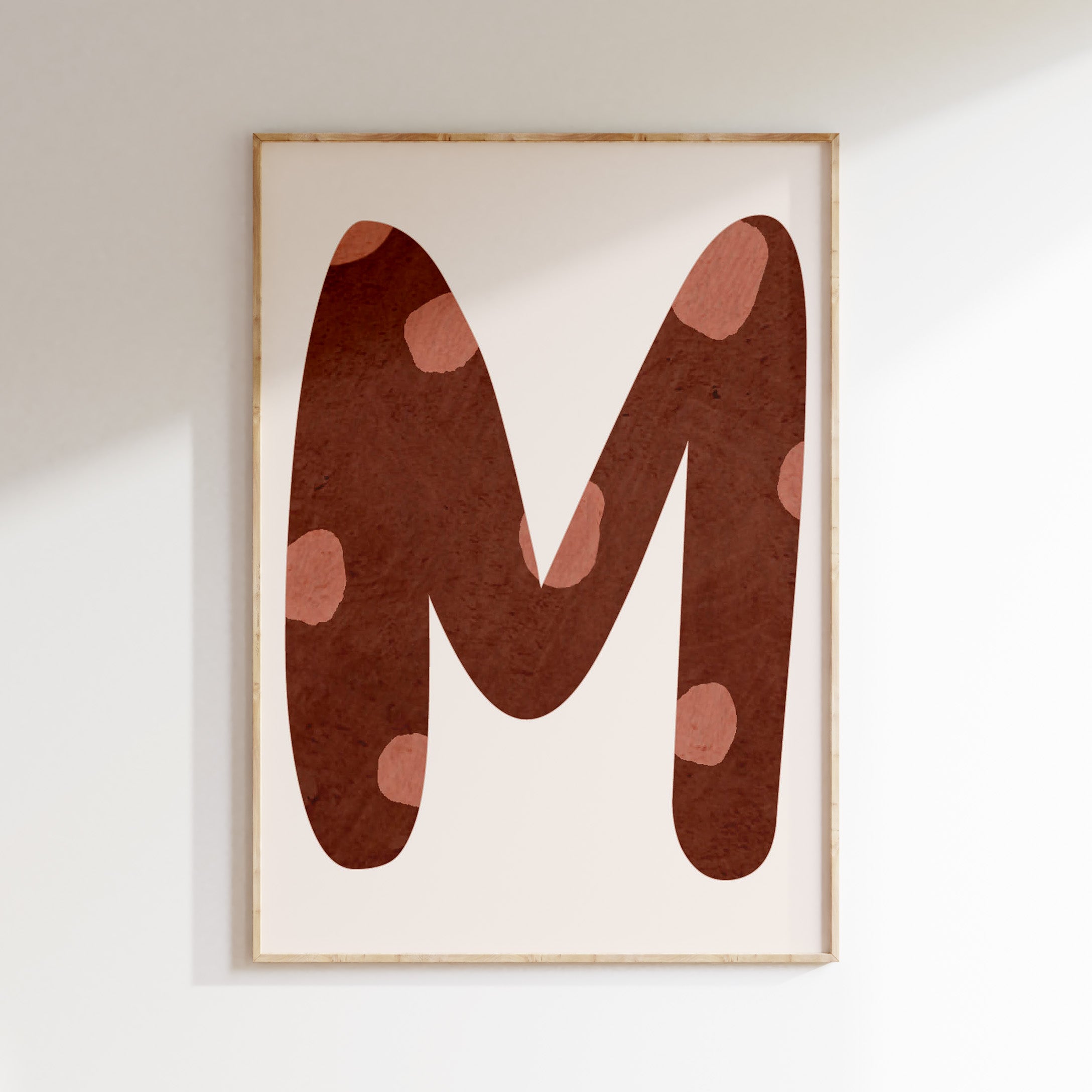 Letterposter Retro - stippen