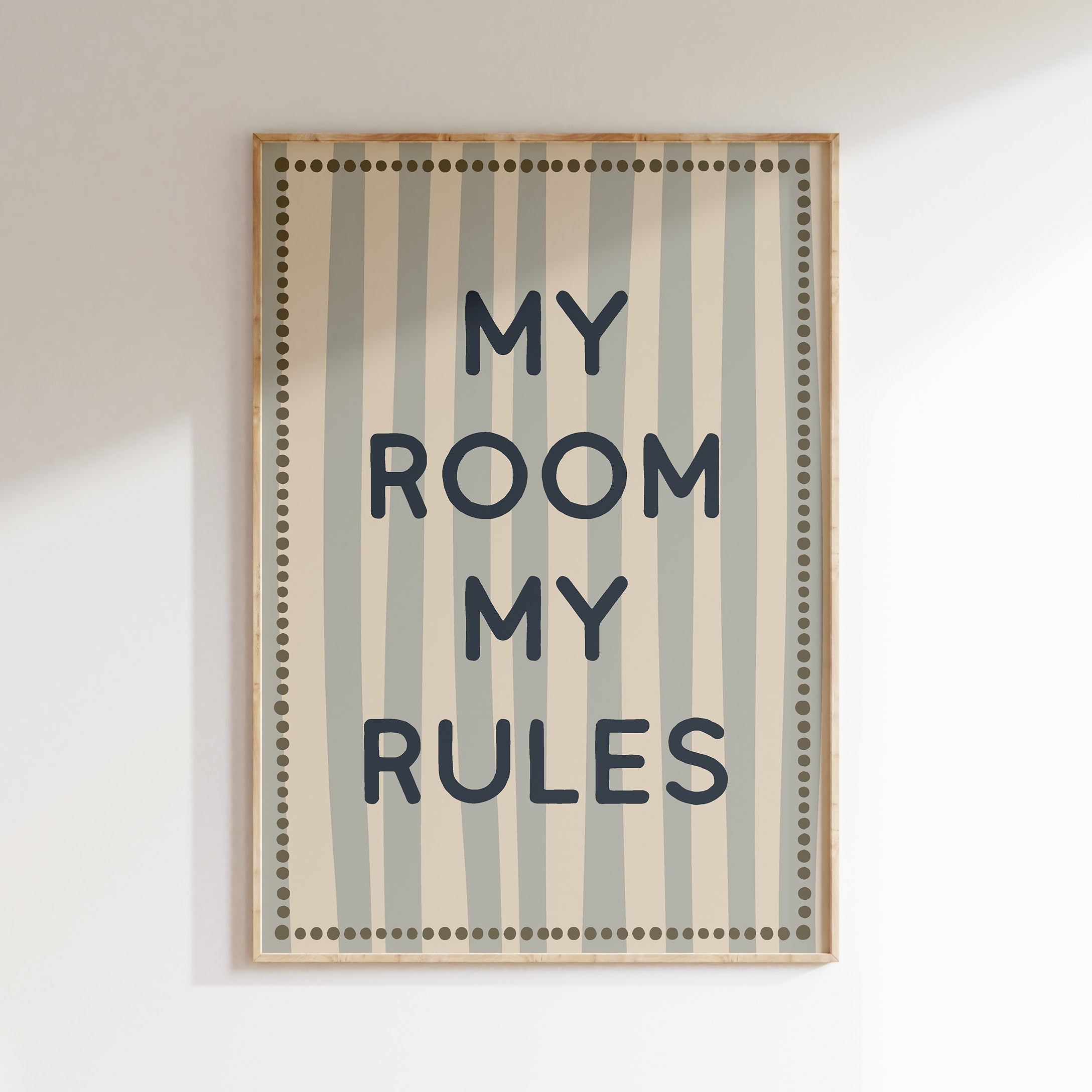 Kinderkamer print - My Room My Rules