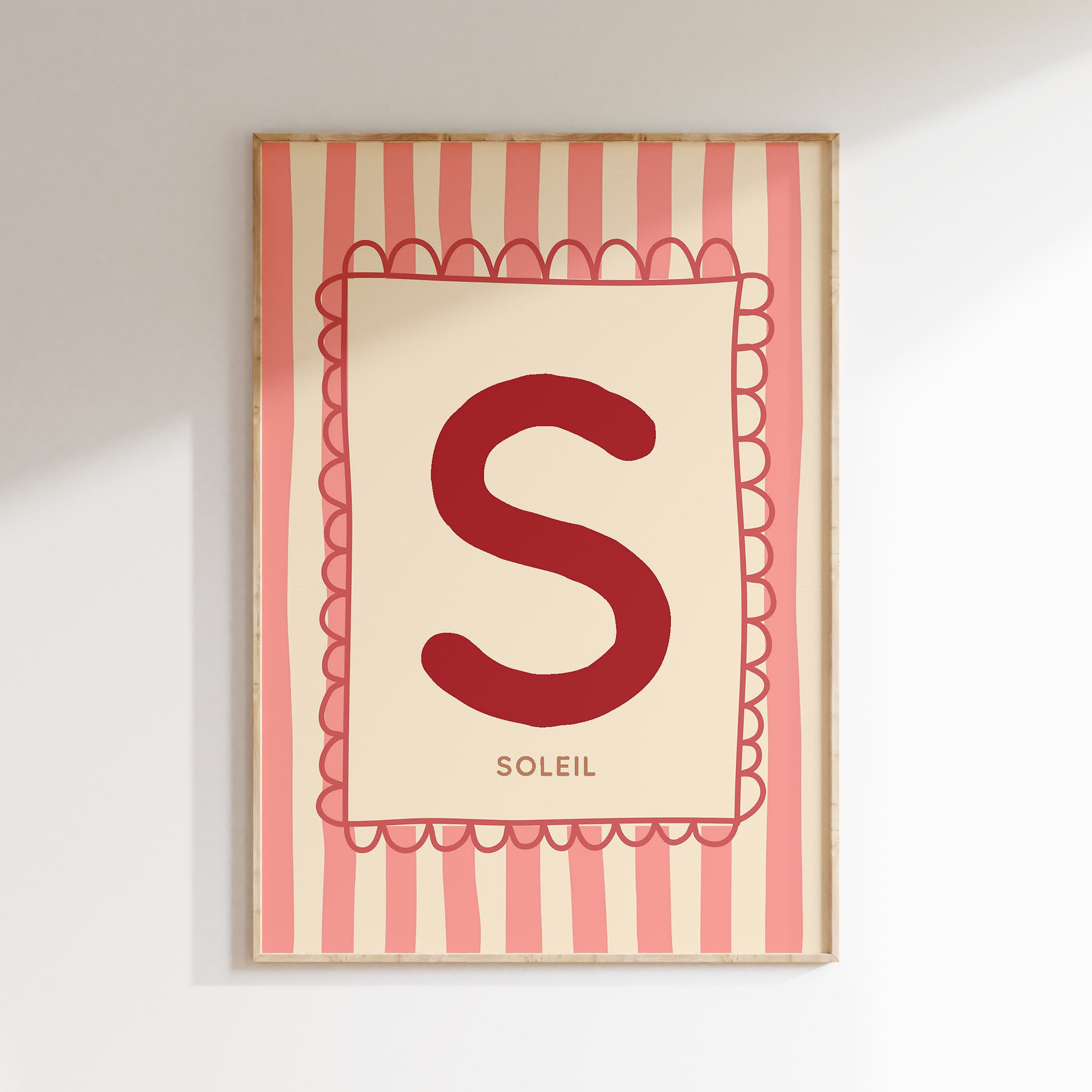 Name poster Letterterpret - girl