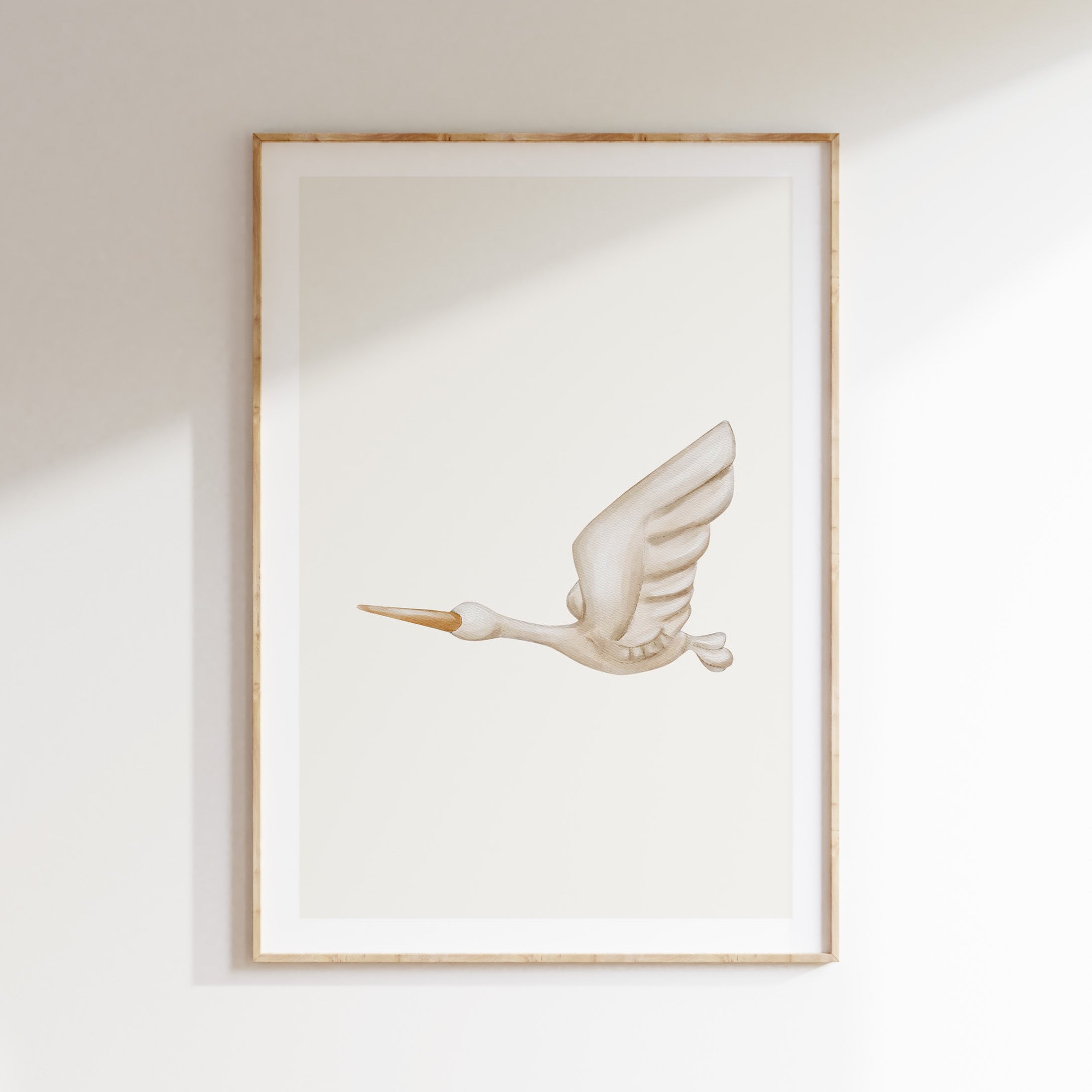 Children's room poster - Stork | Little Beginnings