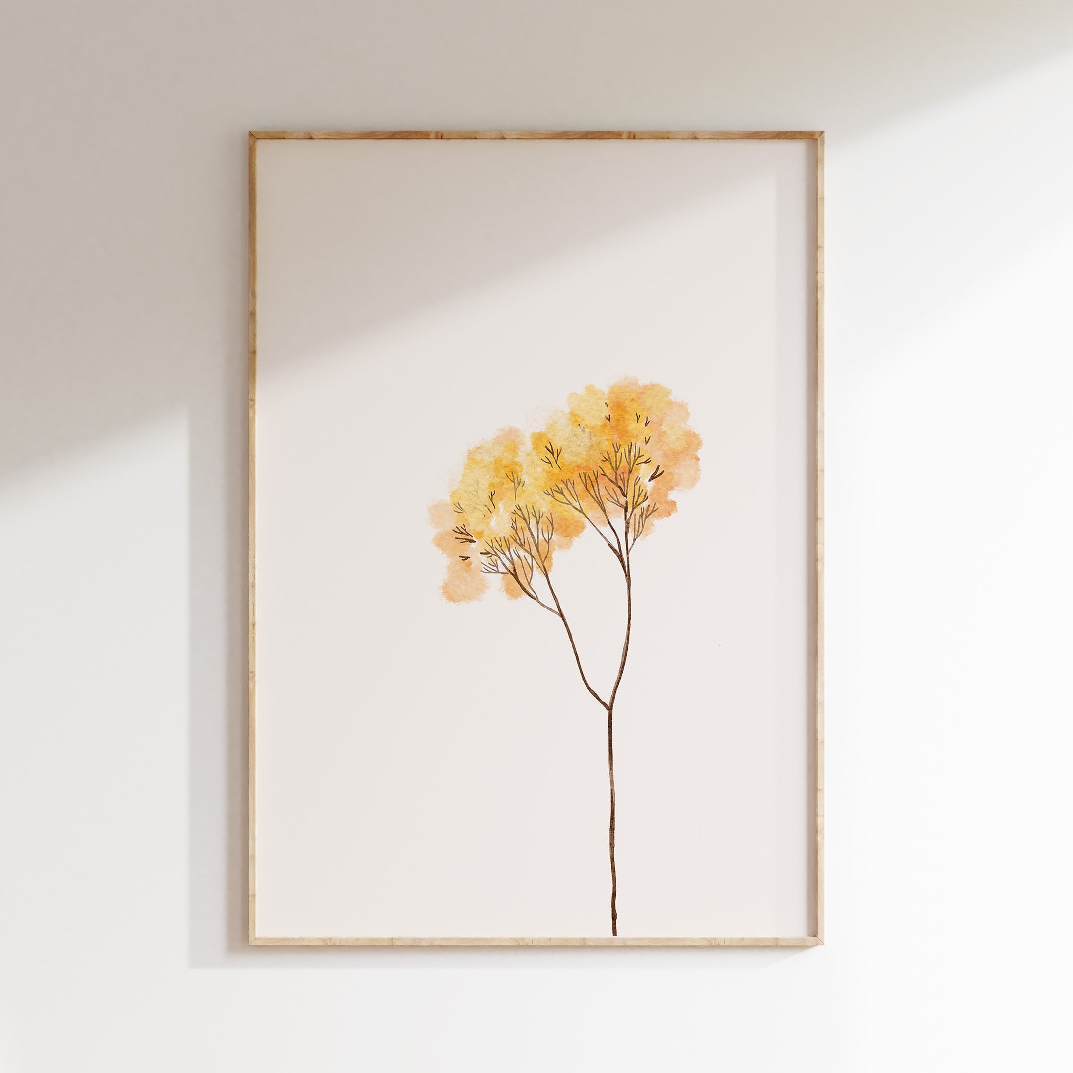 Kinderkamer poster - Plukbloem geel | Veldbloemen