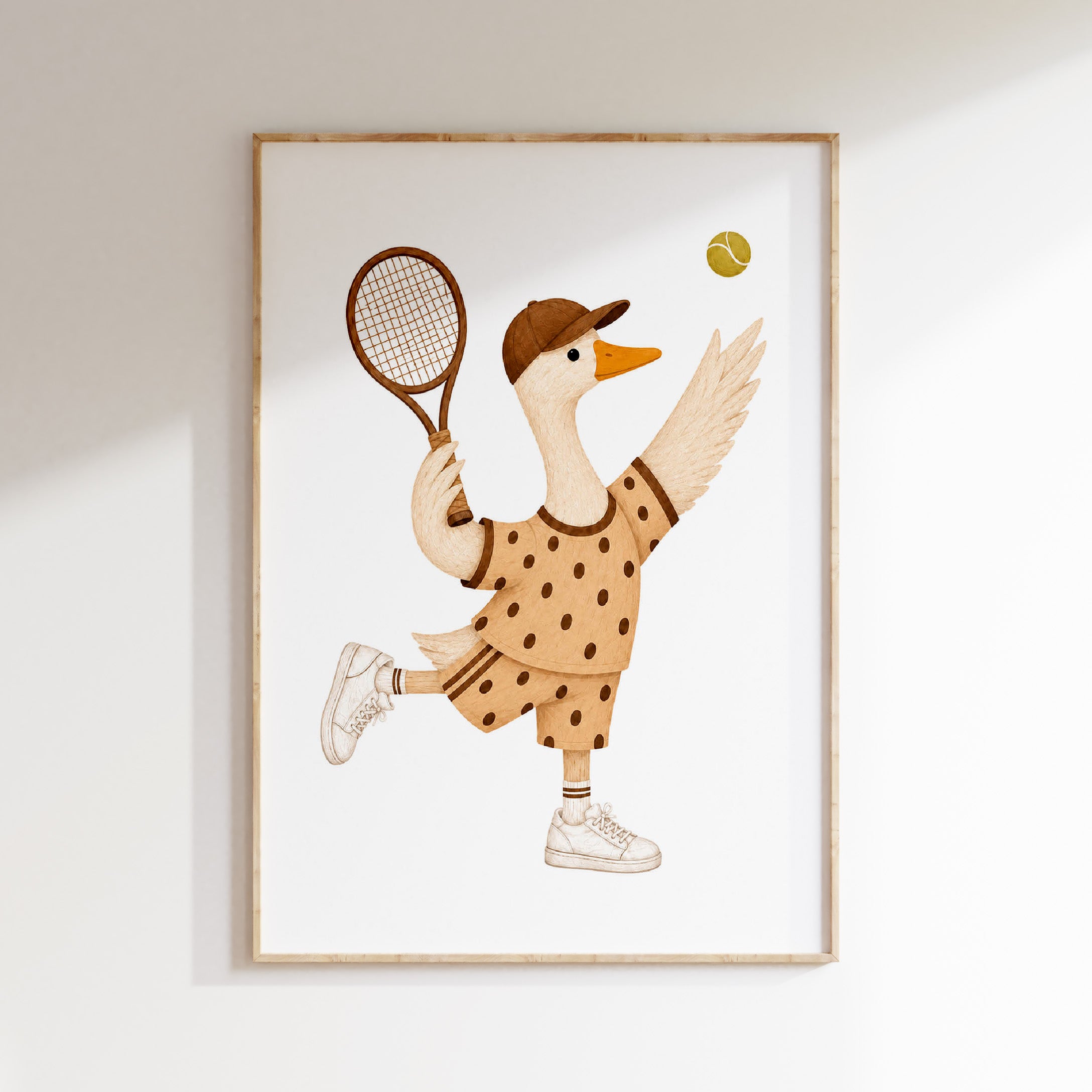 Kinderkamer print - Tennis Gans