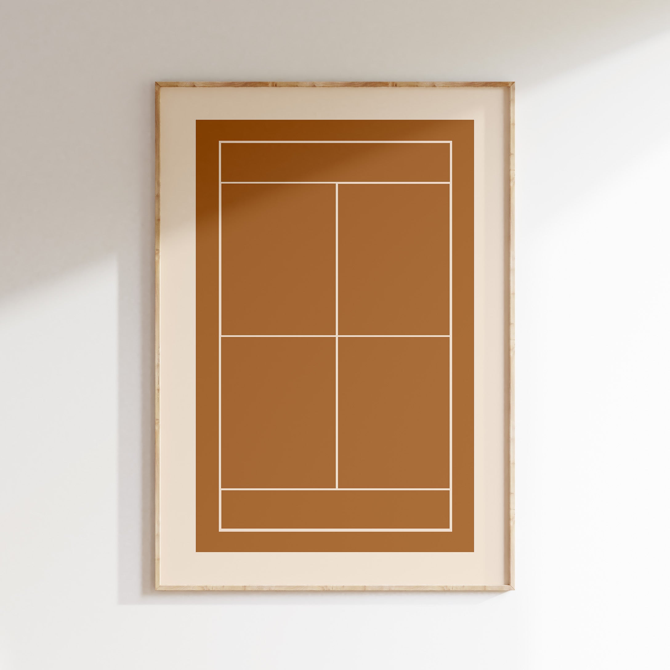 Kinderkamer print - Tennisbaan