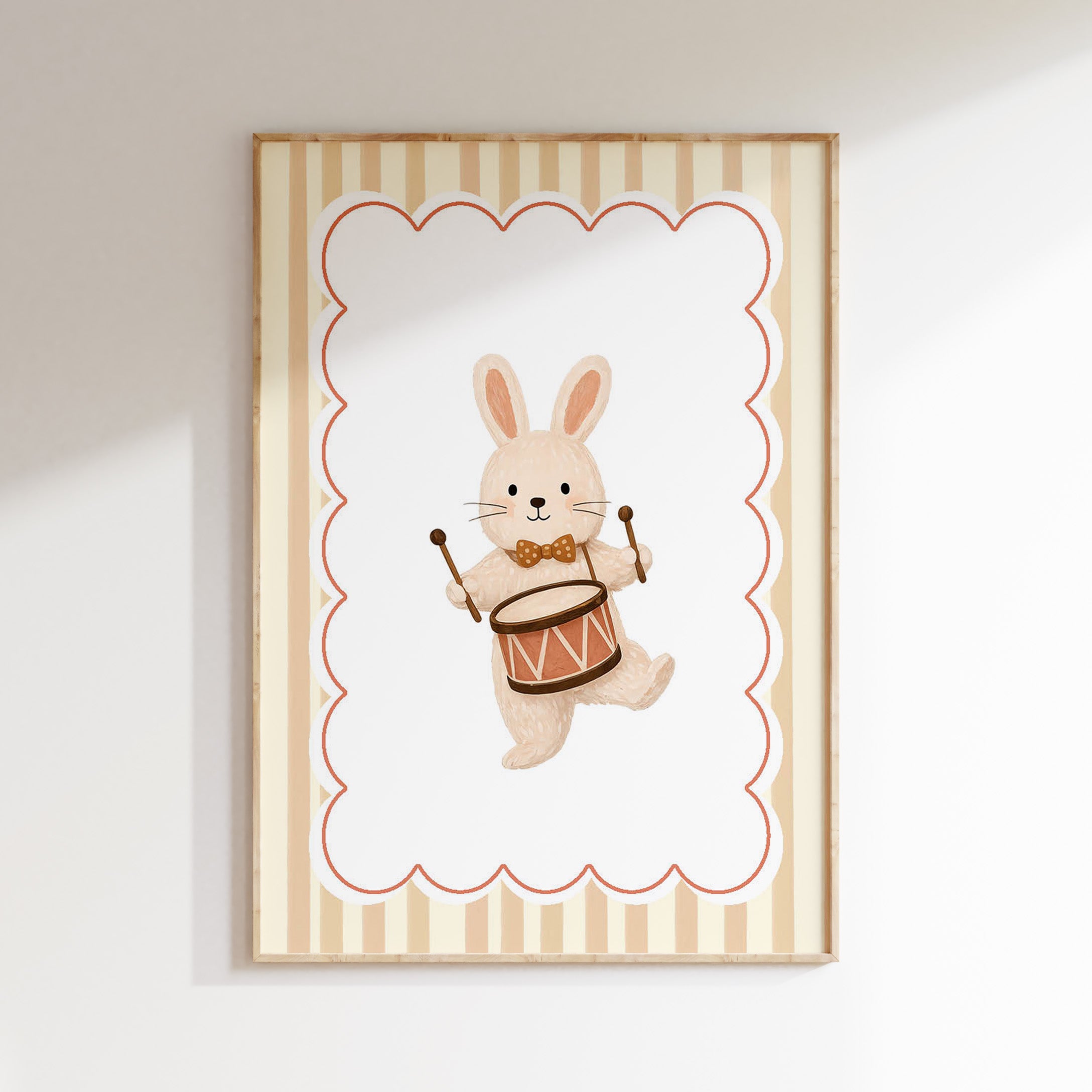 Kinderkamer poster - Trommel konijn