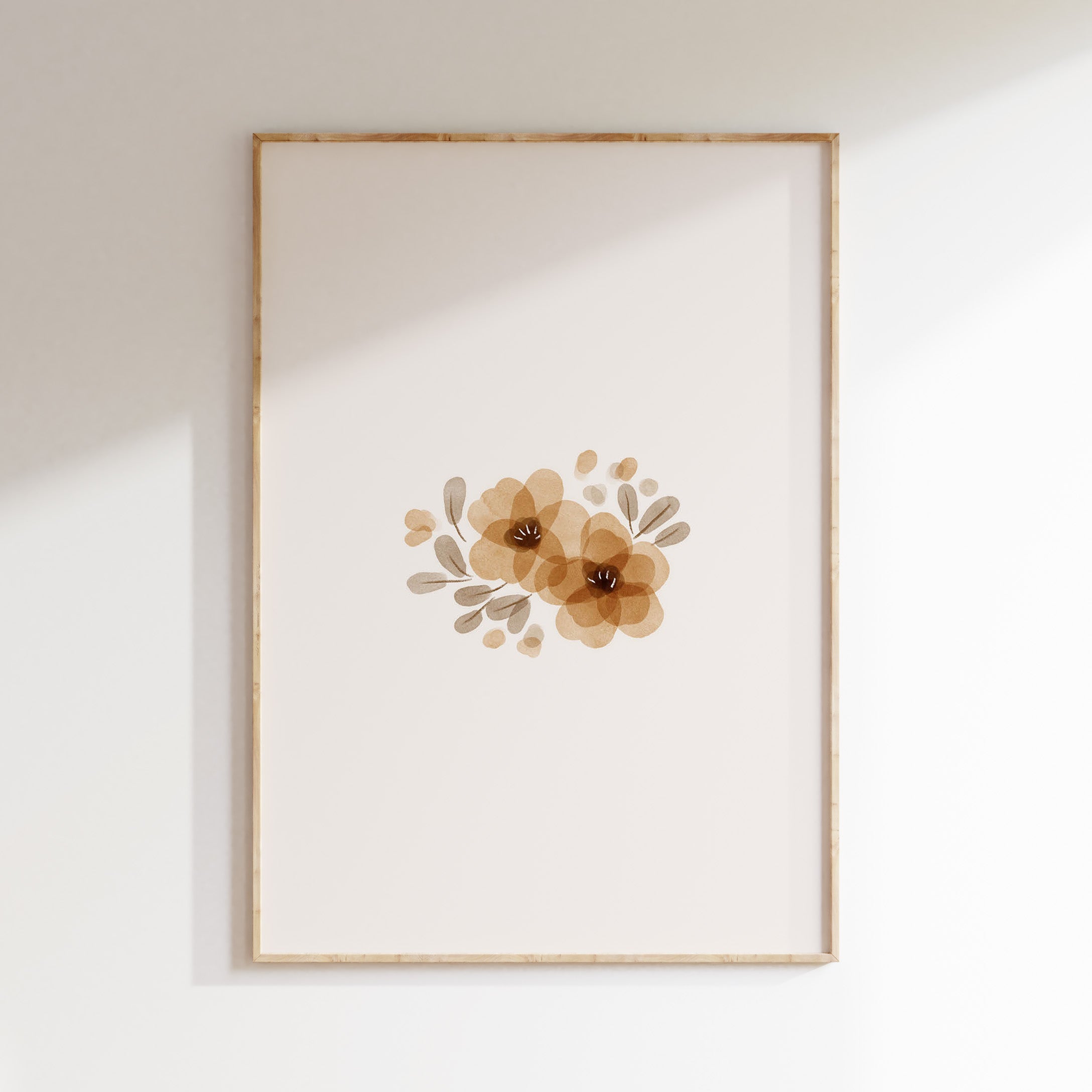 Kinderkamer poster - Vintage Bloem Camel | Vintage Garden