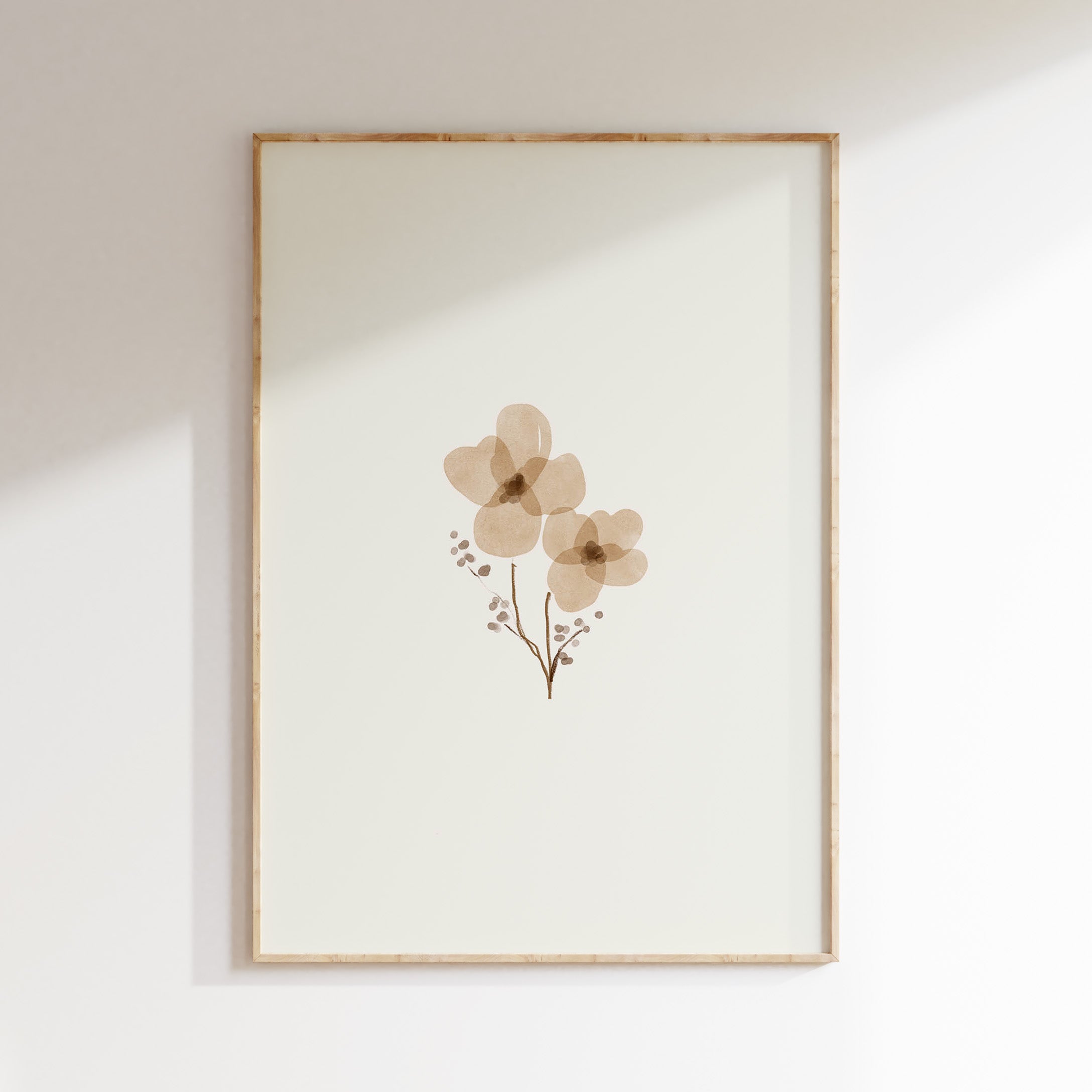 Kinderkamer poster - Vintage Bloem Zand | Vintage Garden