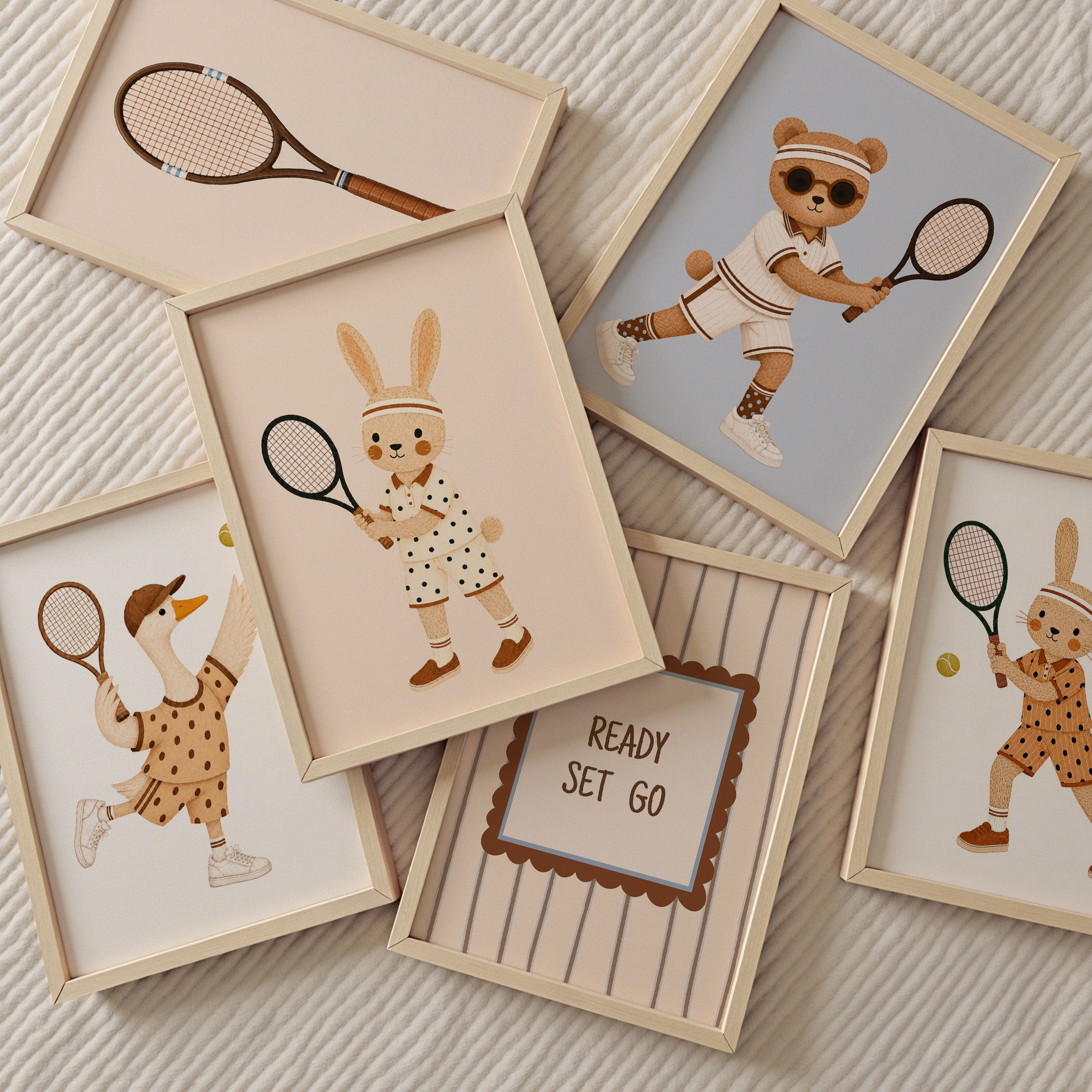 Kinderkamer print - Tennis Haas