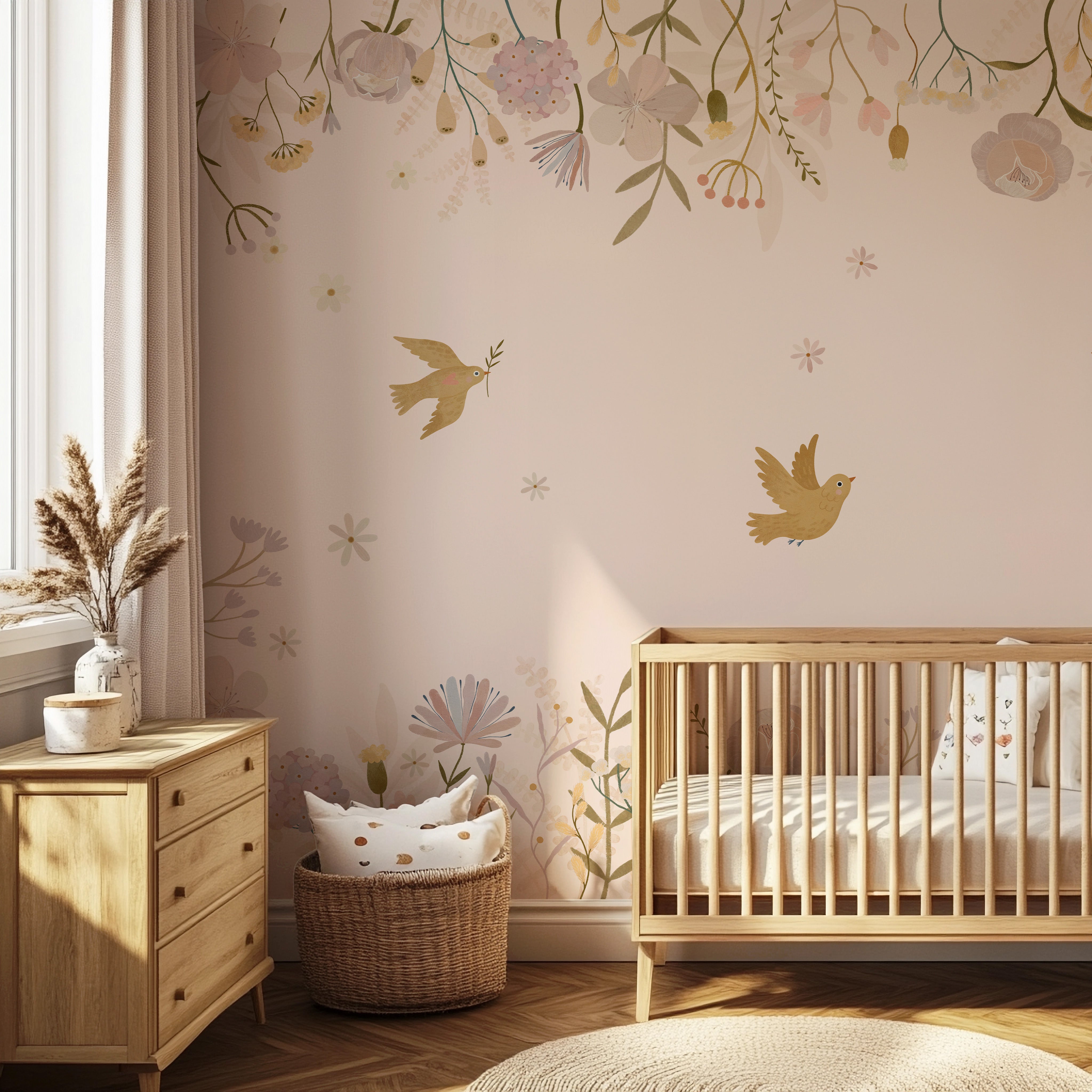 Collage wallpaper Garden Lullaby