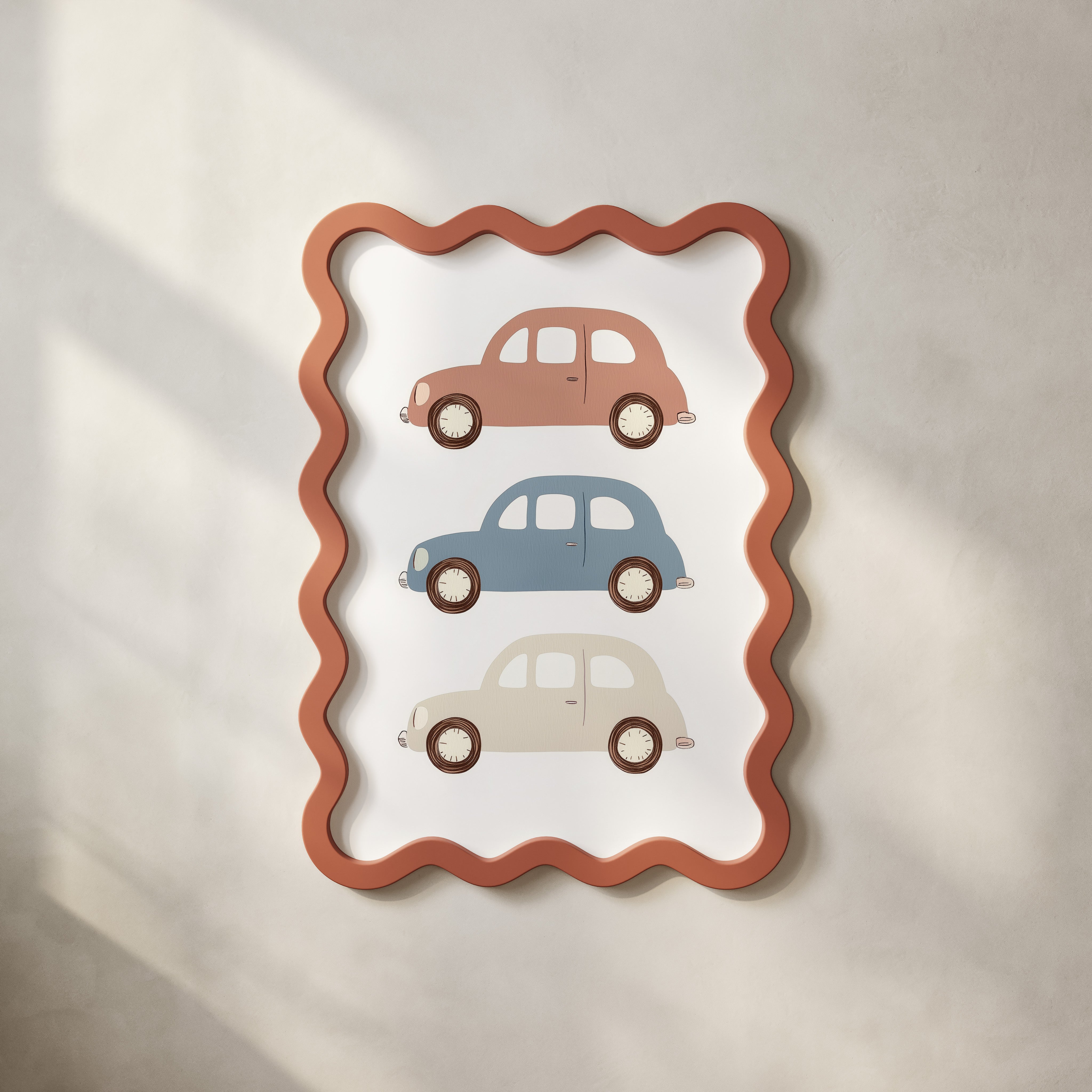 Kinderkamer print - Vintage cars