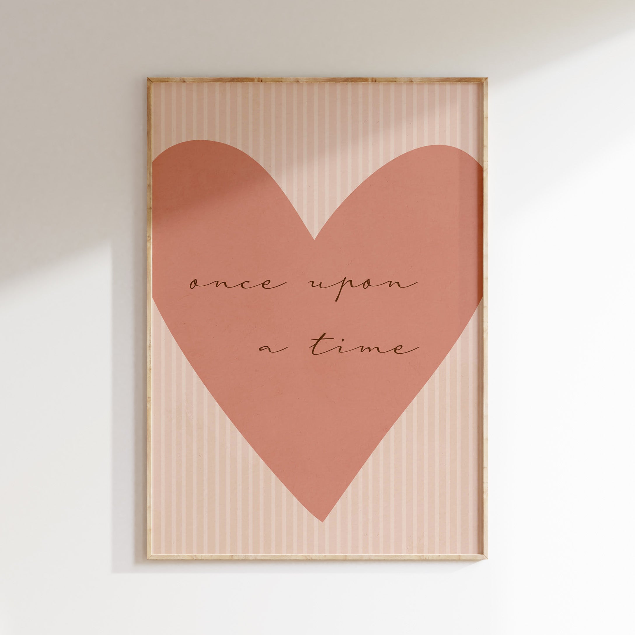 Kinderkamer poster - Once upon a time | heart