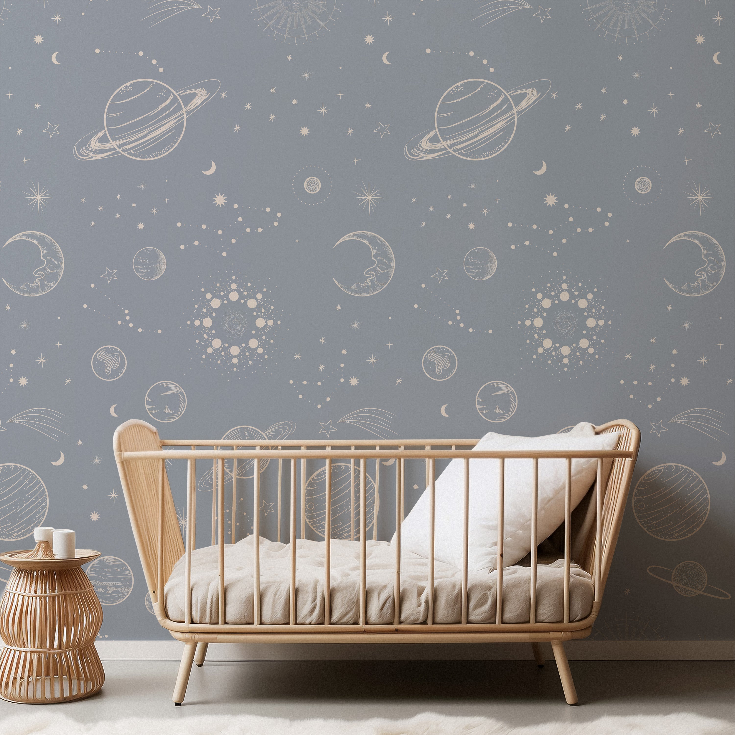 Wallpaper In Space - denim