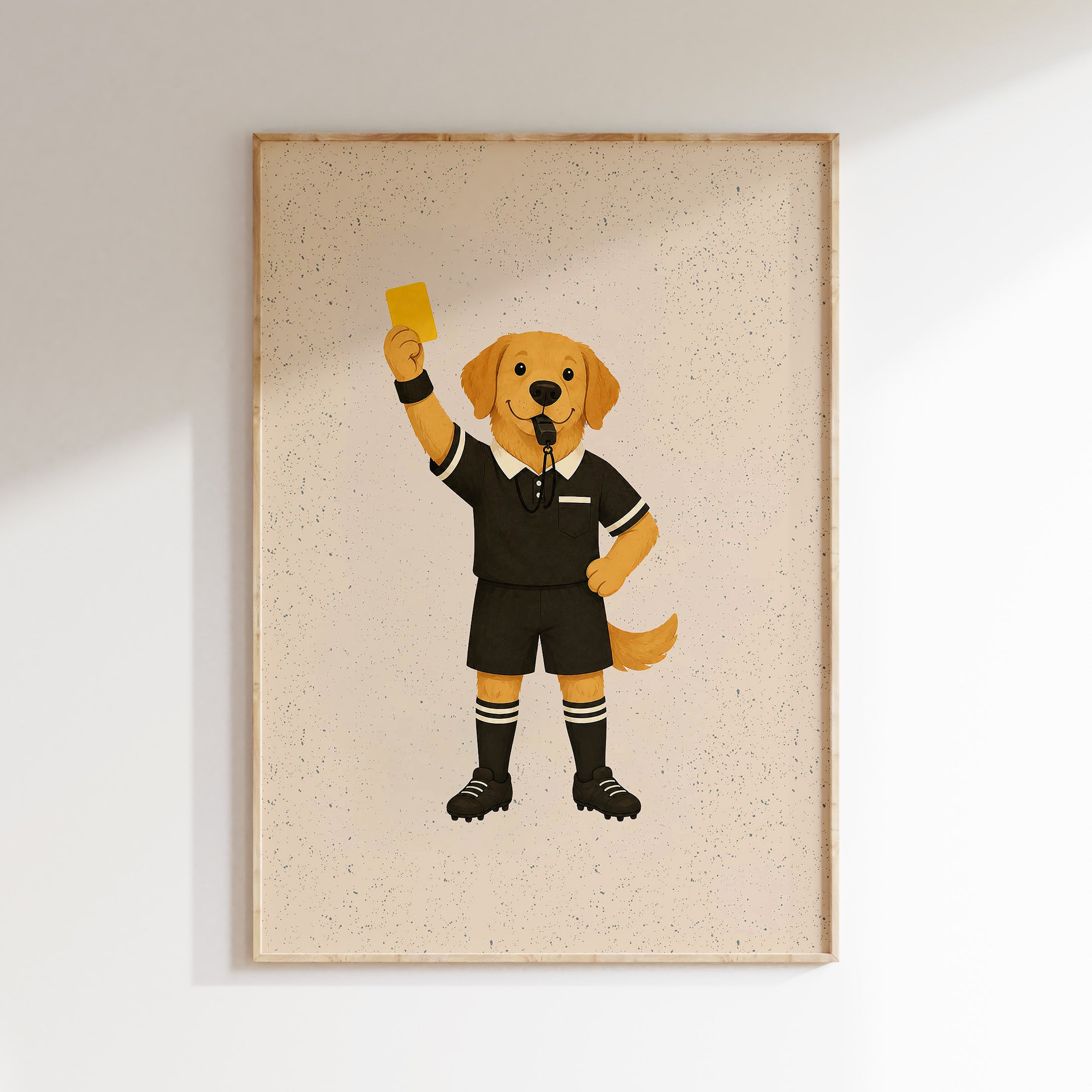 Kinderkamer poster - Scheidsrechter hond