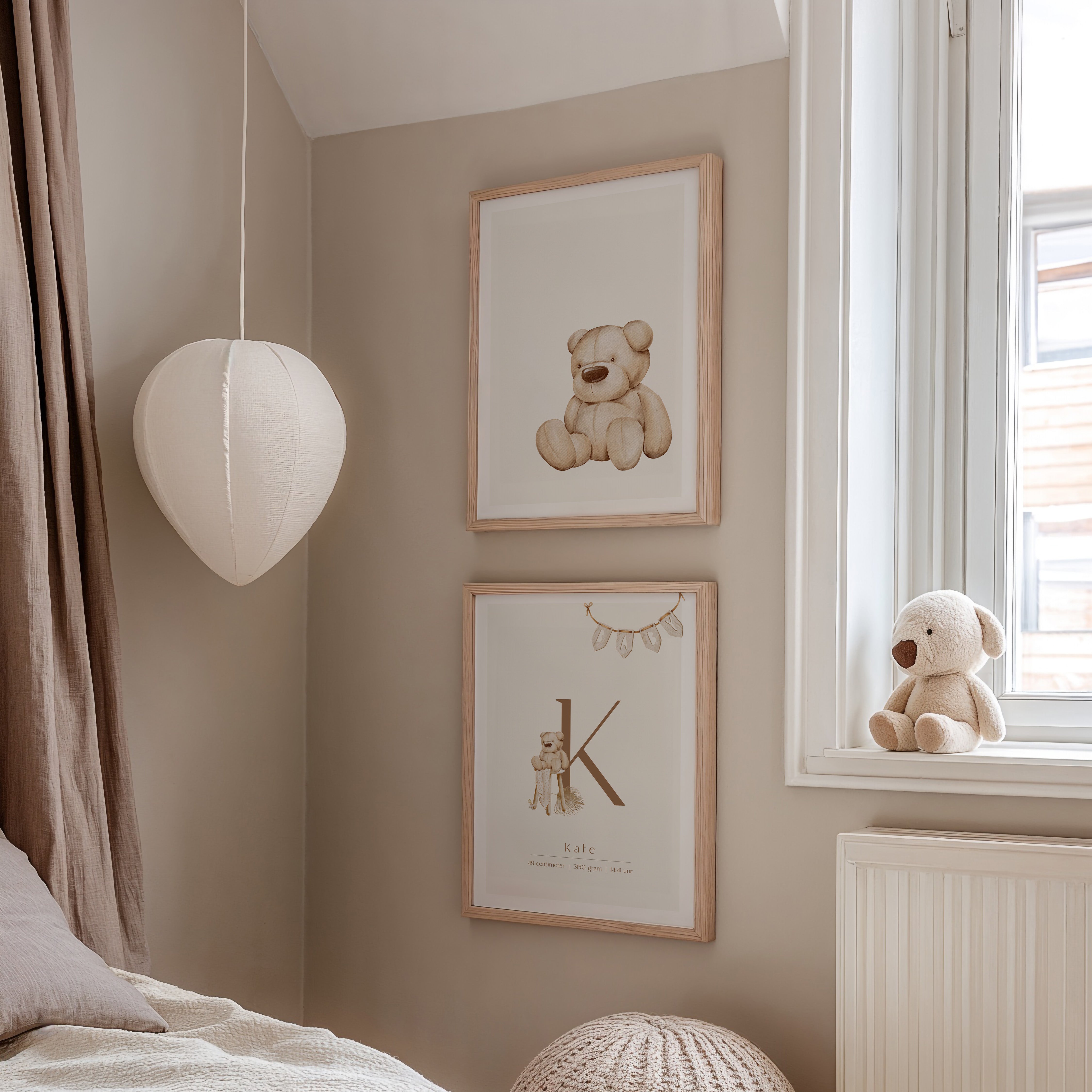 Kinderkamer poster - Teddybeer | Little Beginnings