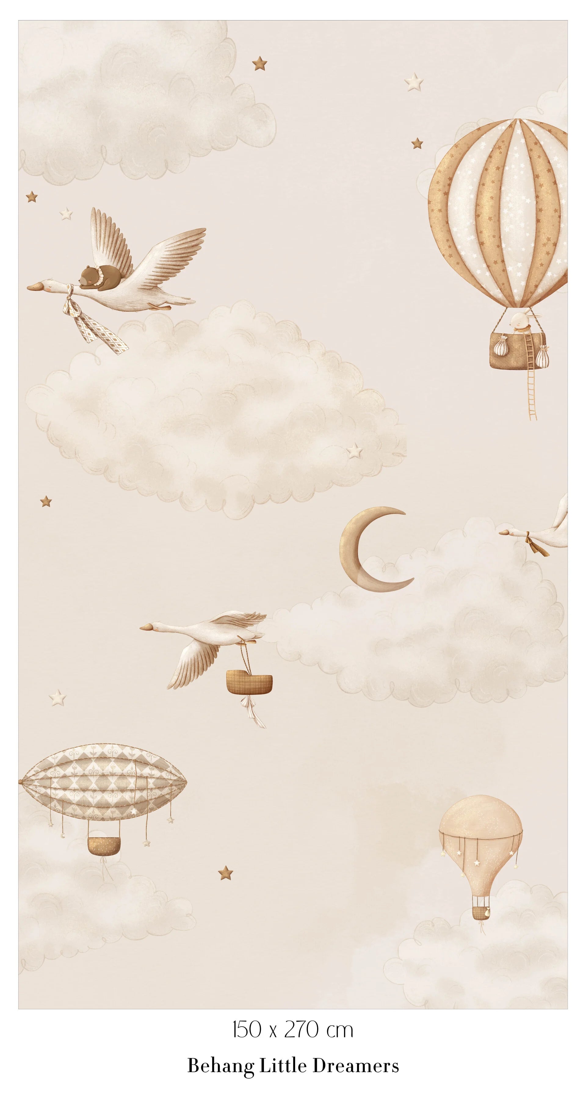 Collage behang Little Dreamers