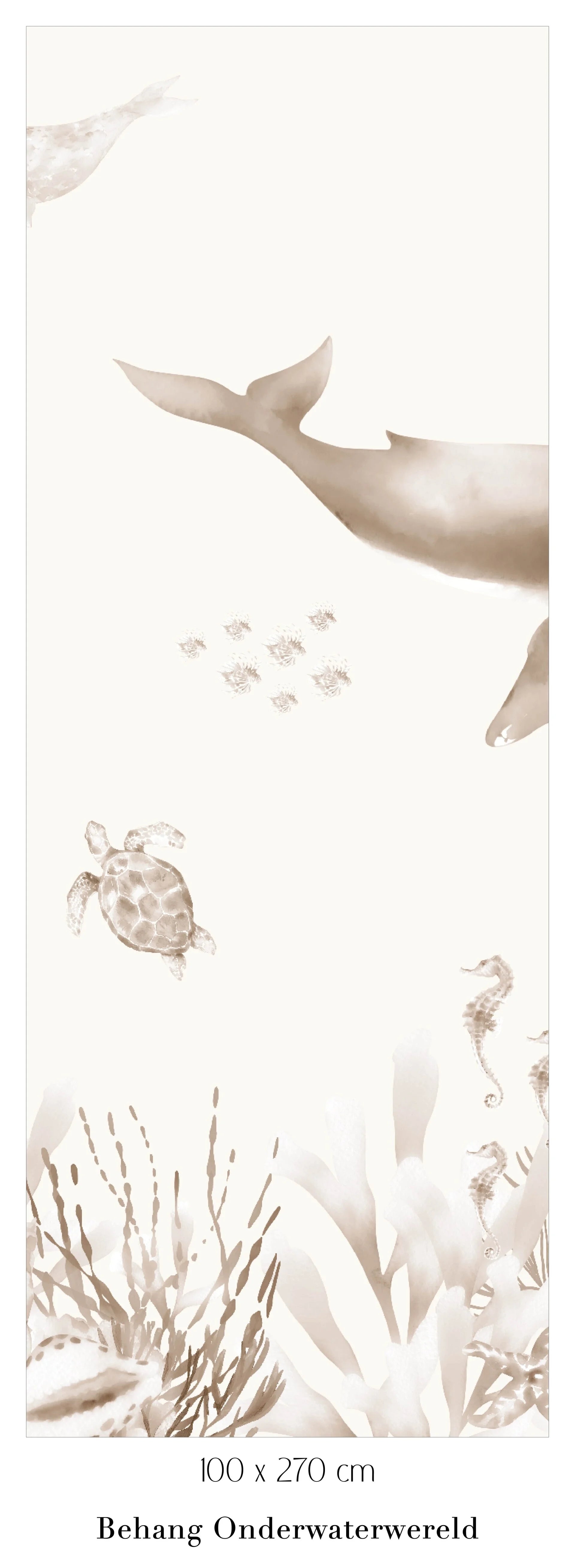 Collage behang Onderwaterwereld