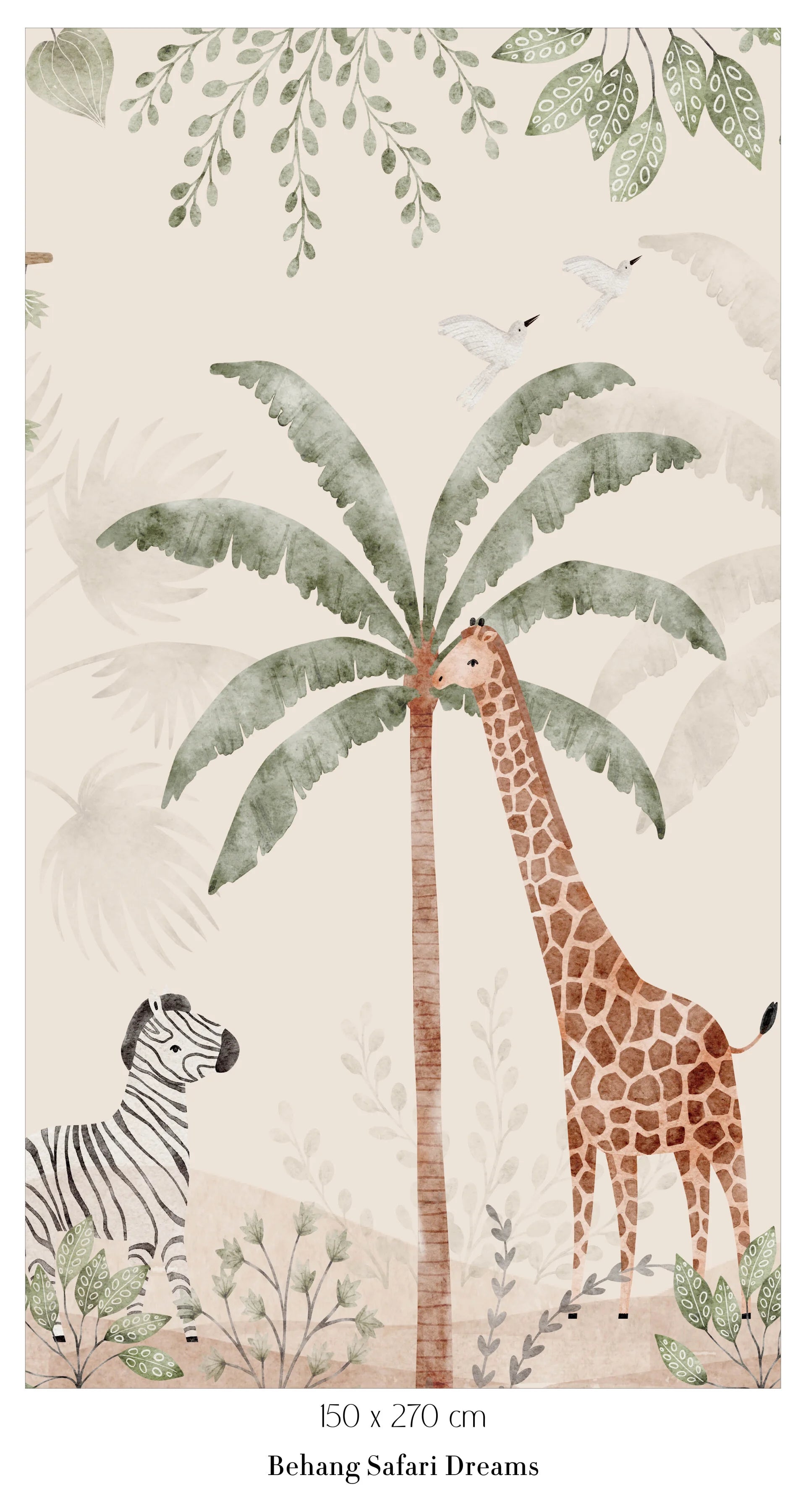 Collage behang Safari Dreams