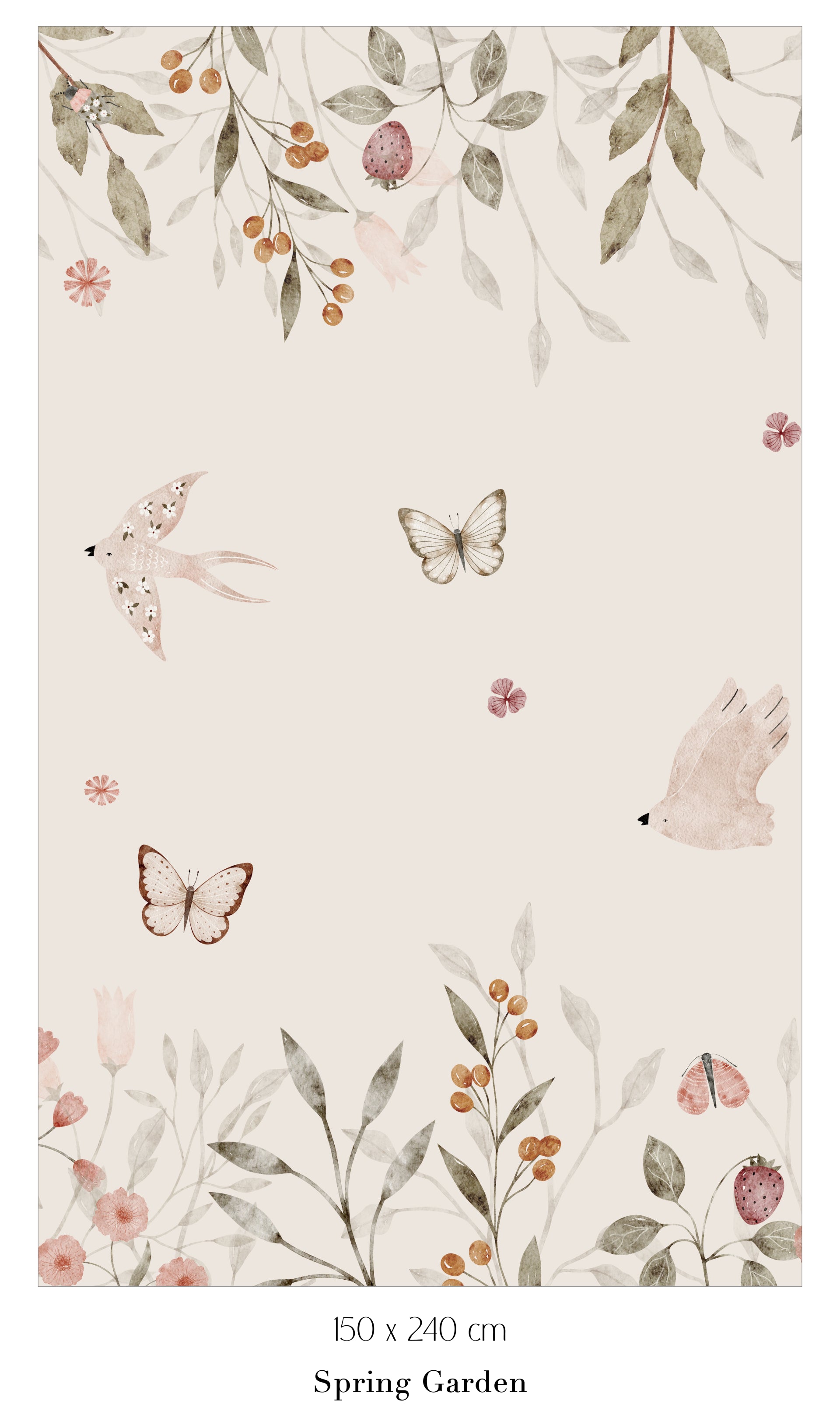 Collage behang Spring Garden