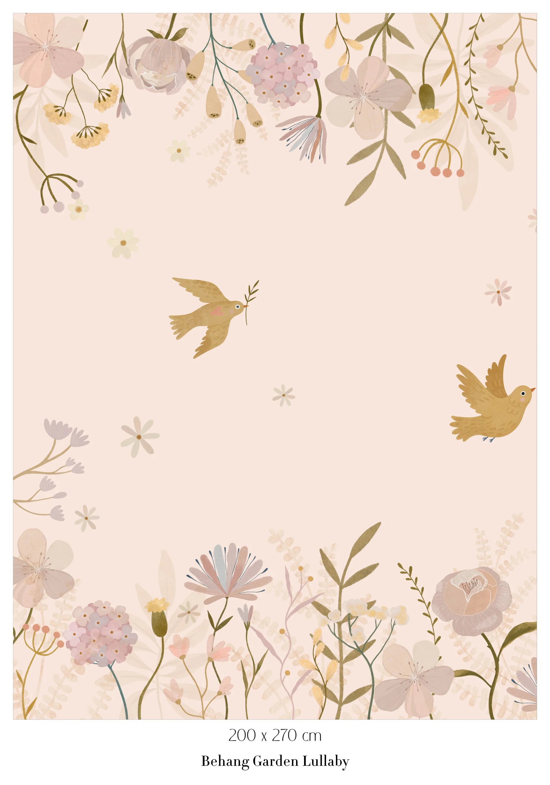 Collage wallpaper Garden Lullaby