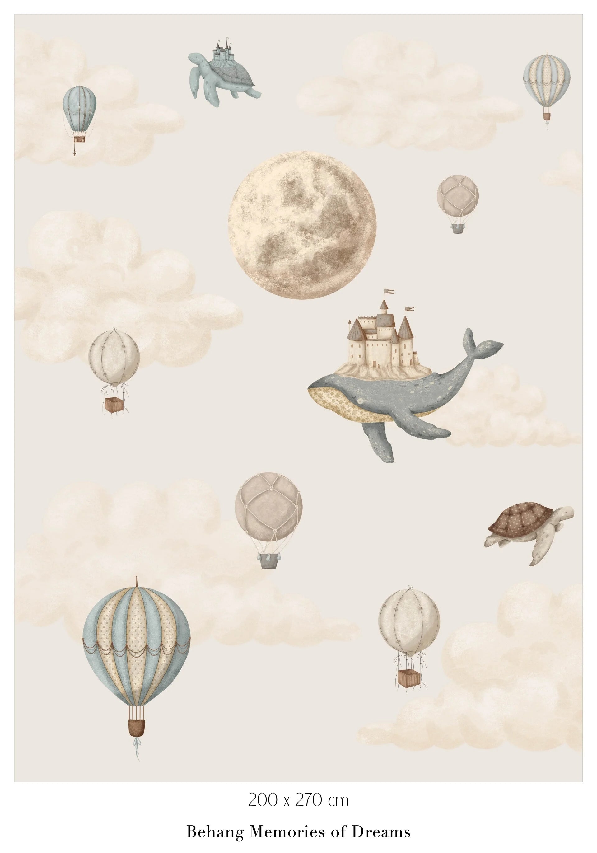 Collage behang Memories of Dreams