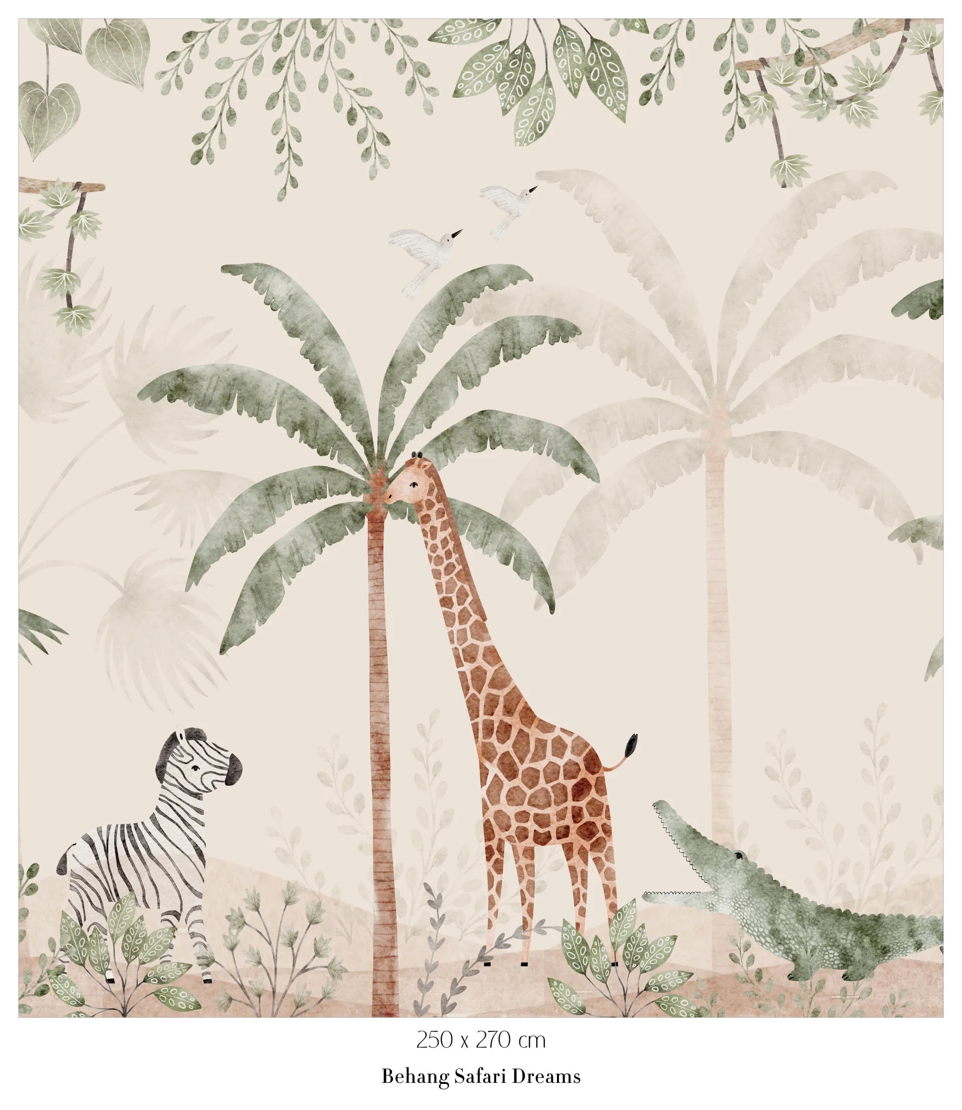 Collage behang Safari Dreams