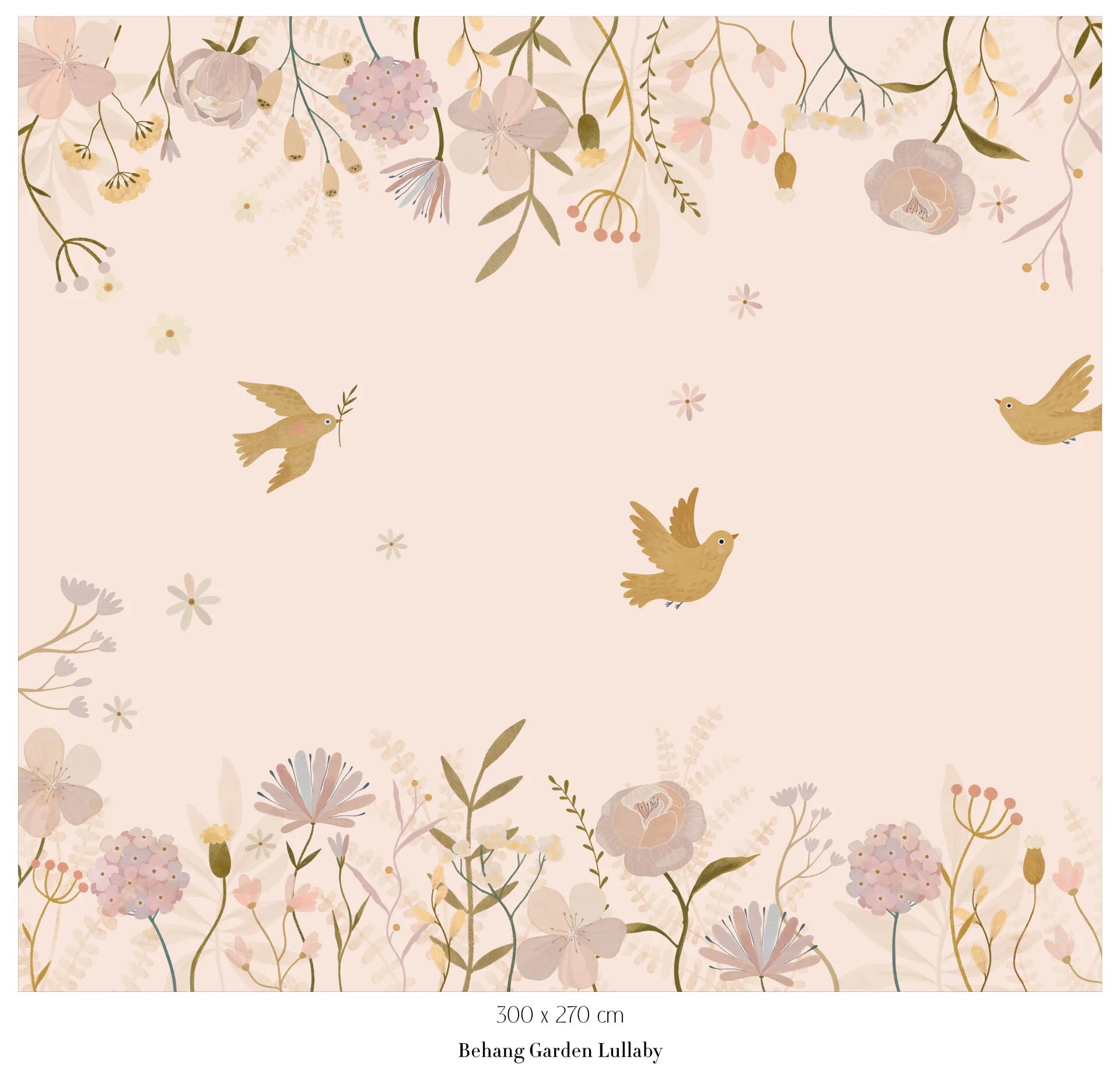 Collage wallpaper Garden Lullaby