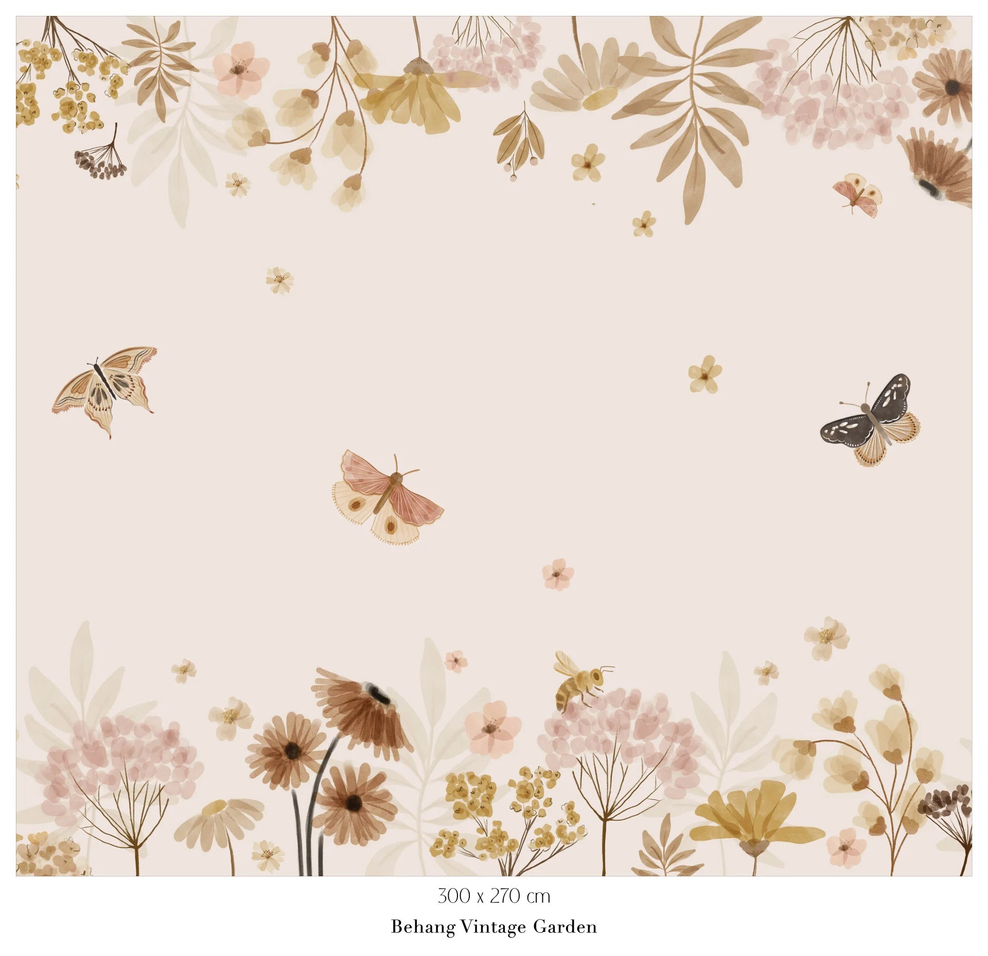 Collage behang Vintage Garden