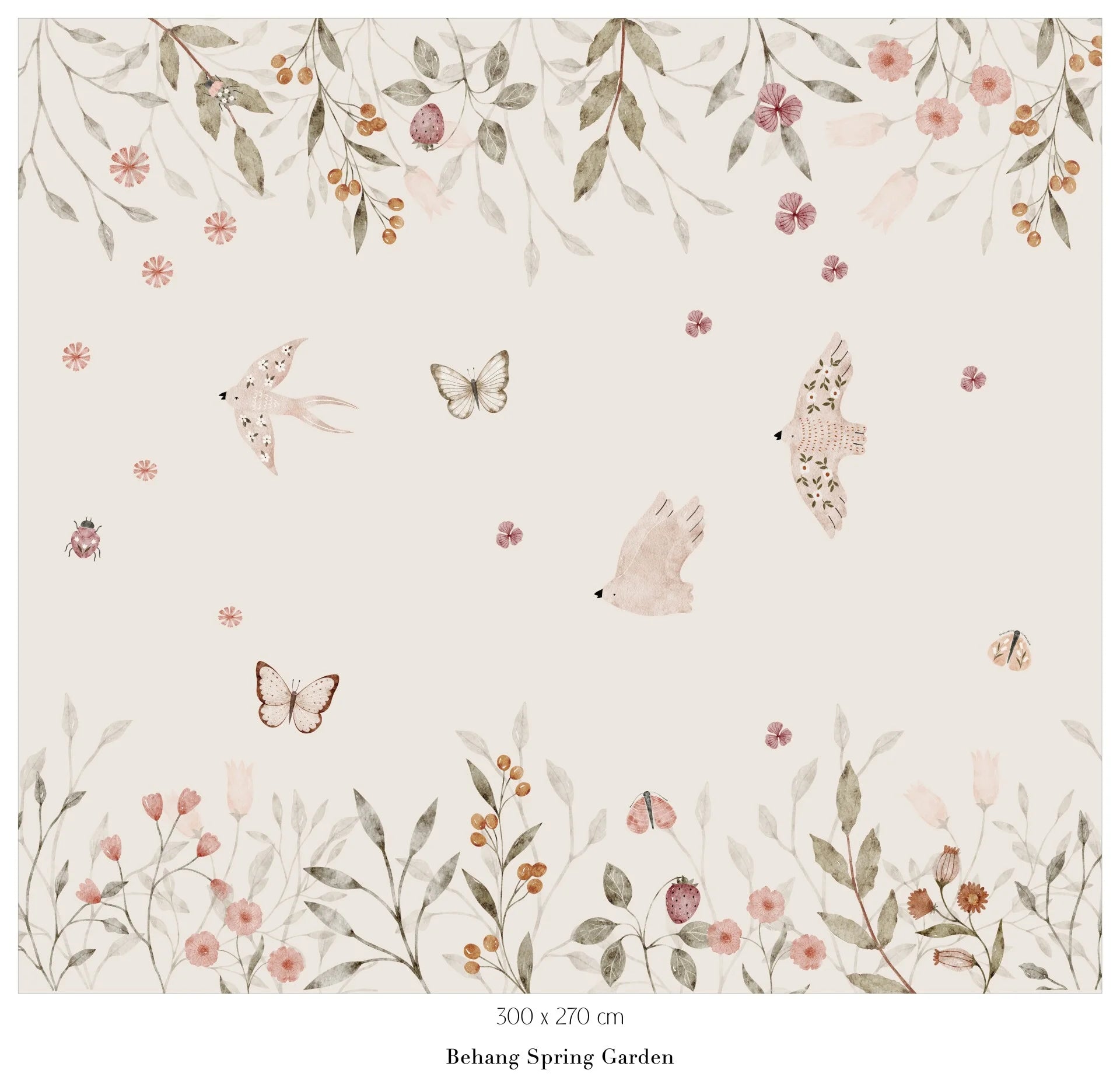 Collage behang Spring Garden