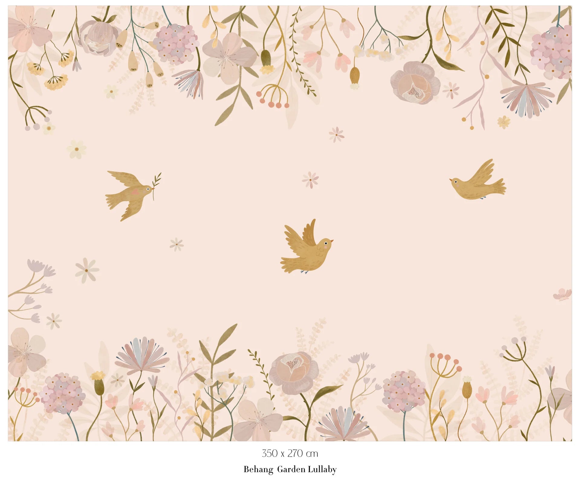 Collage wallpaper Garden Lullaby