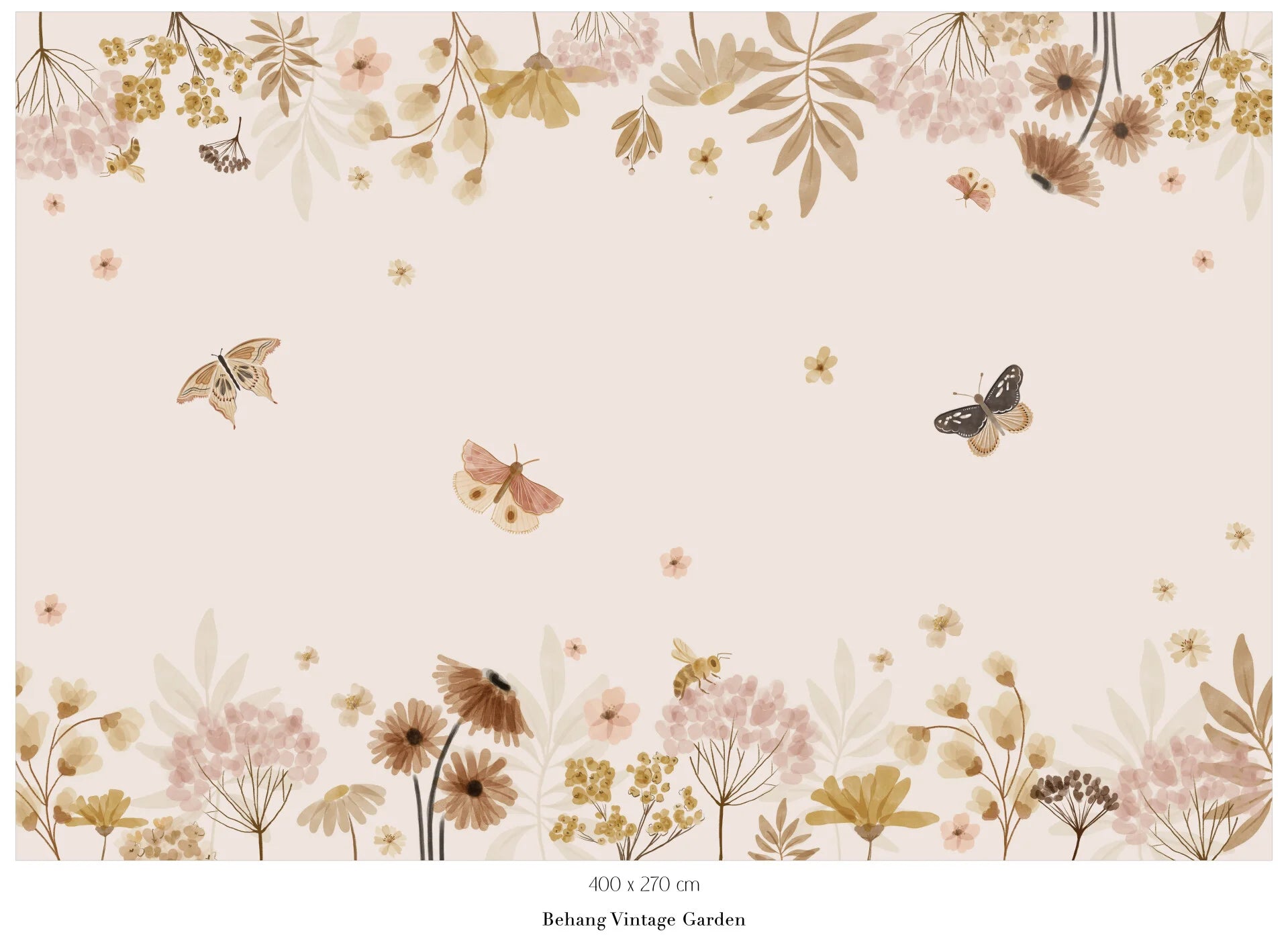 Collage behang Vintage Garden