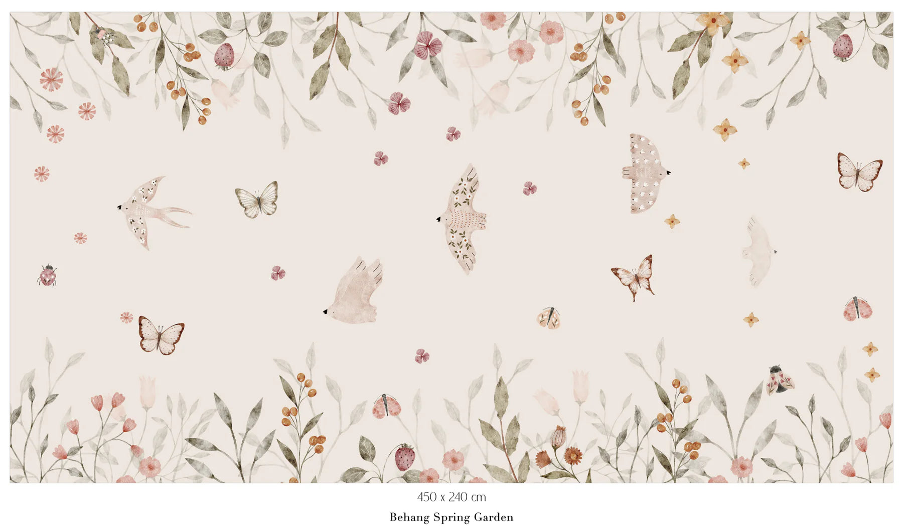 Collage wallpaper Jungle - brown