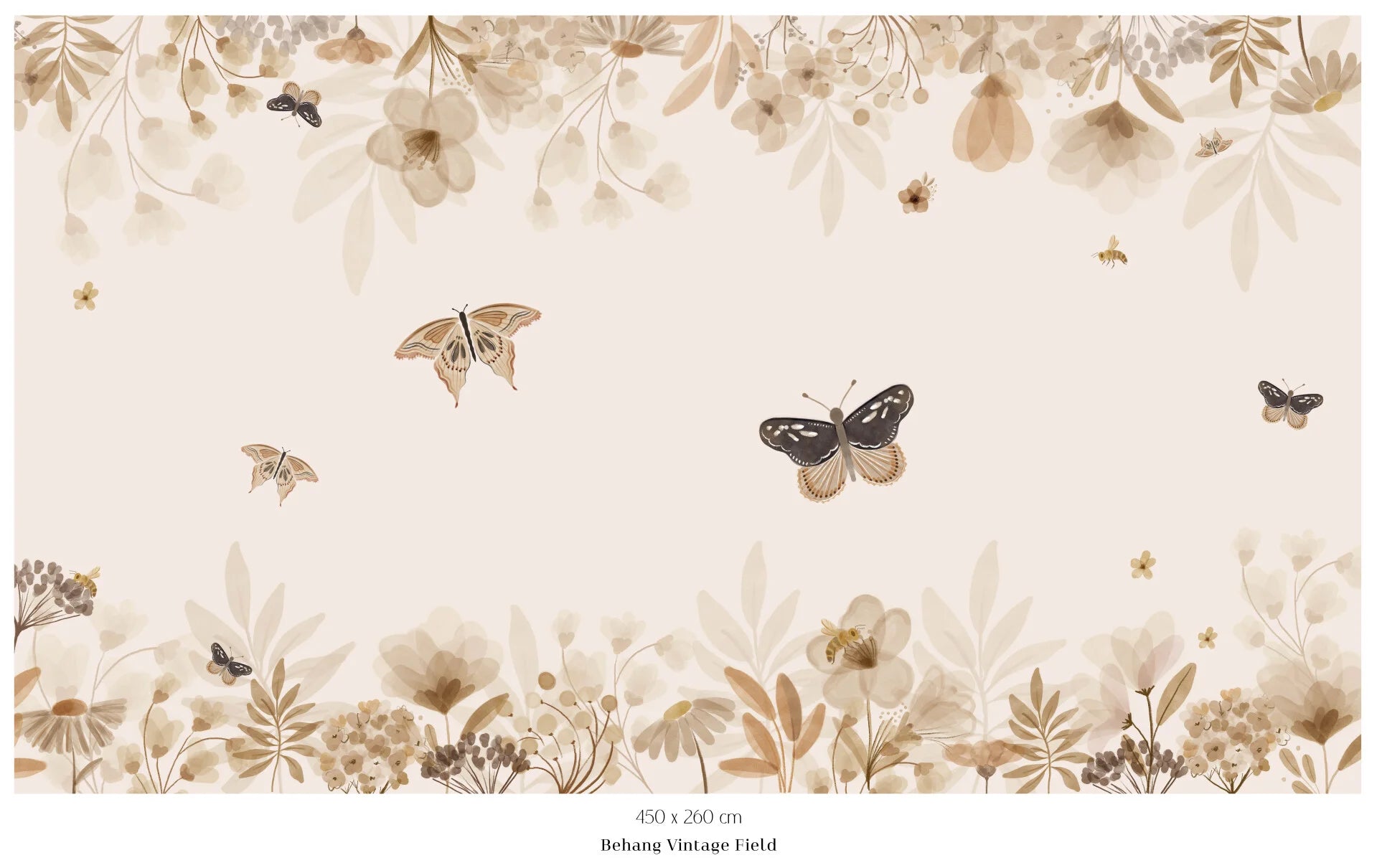 Collage behang Vintage Field