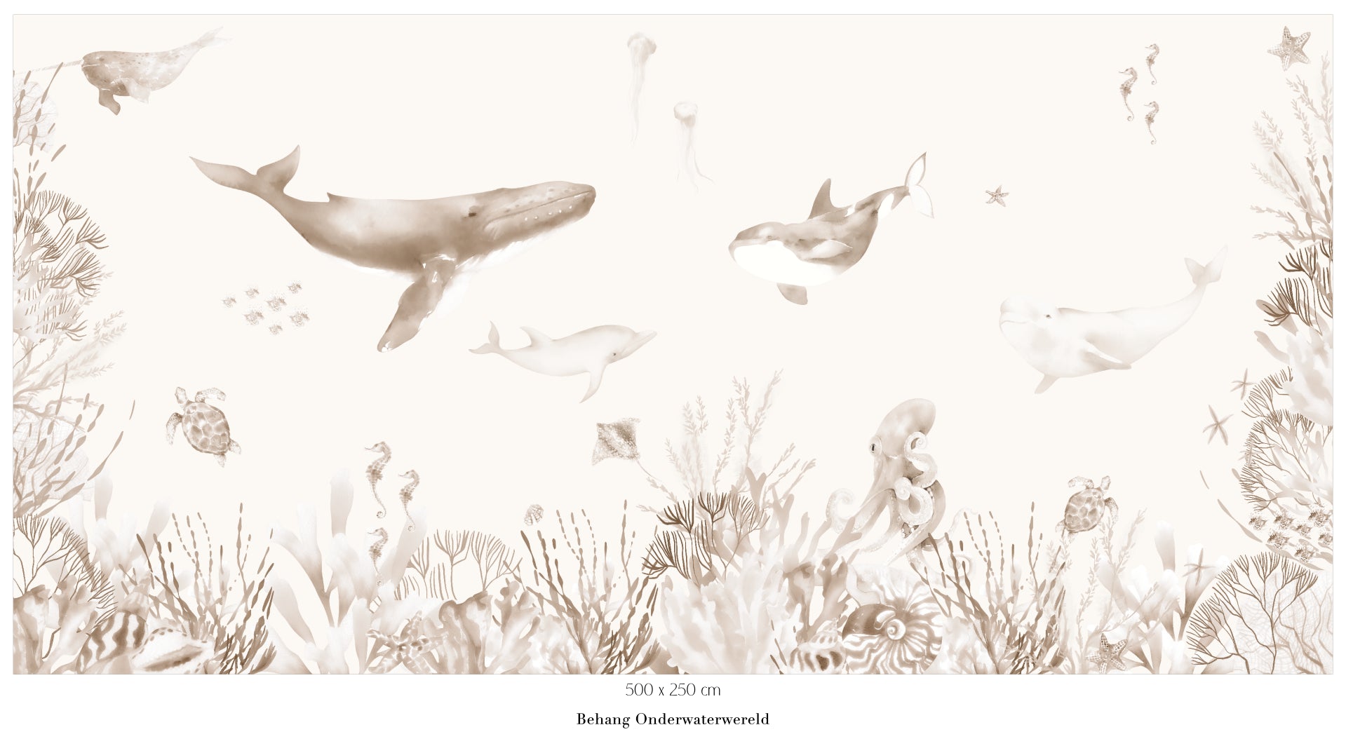 Collage behang Onderwaterwereld