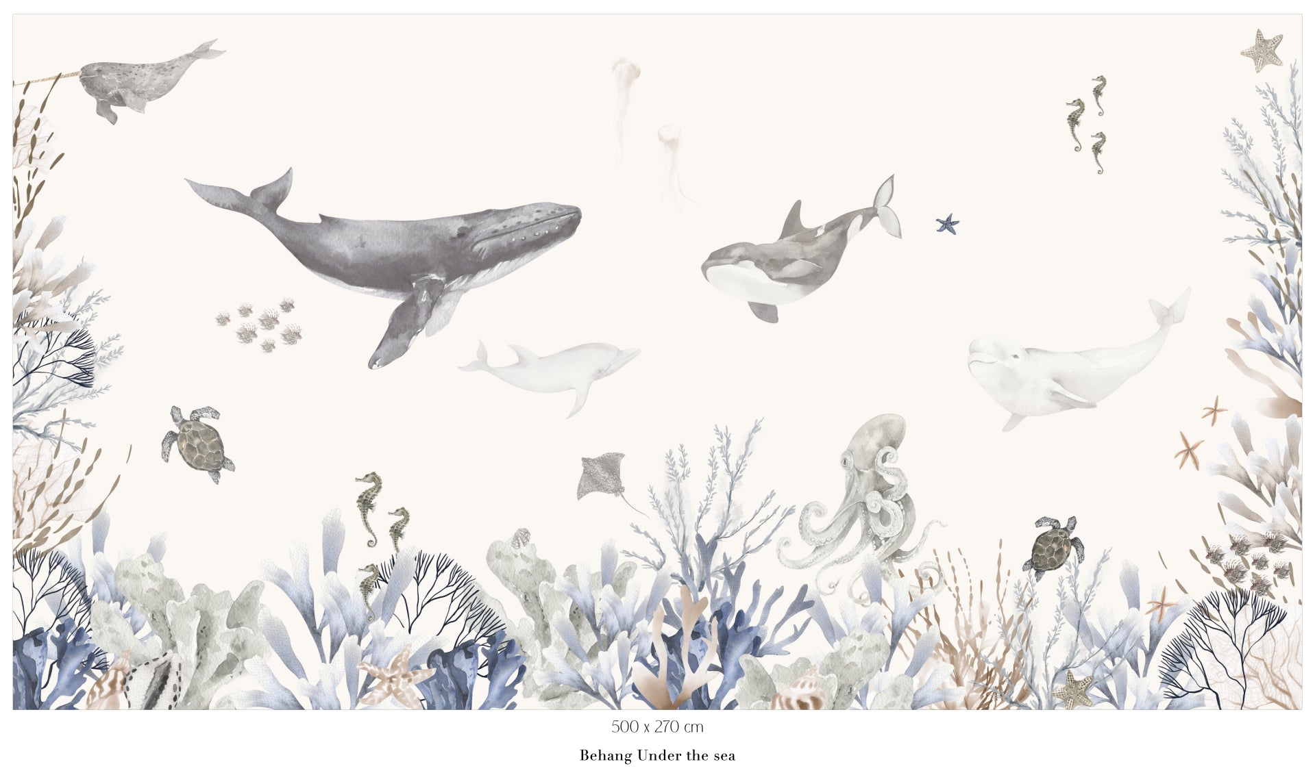 Collage behang Under the Sea