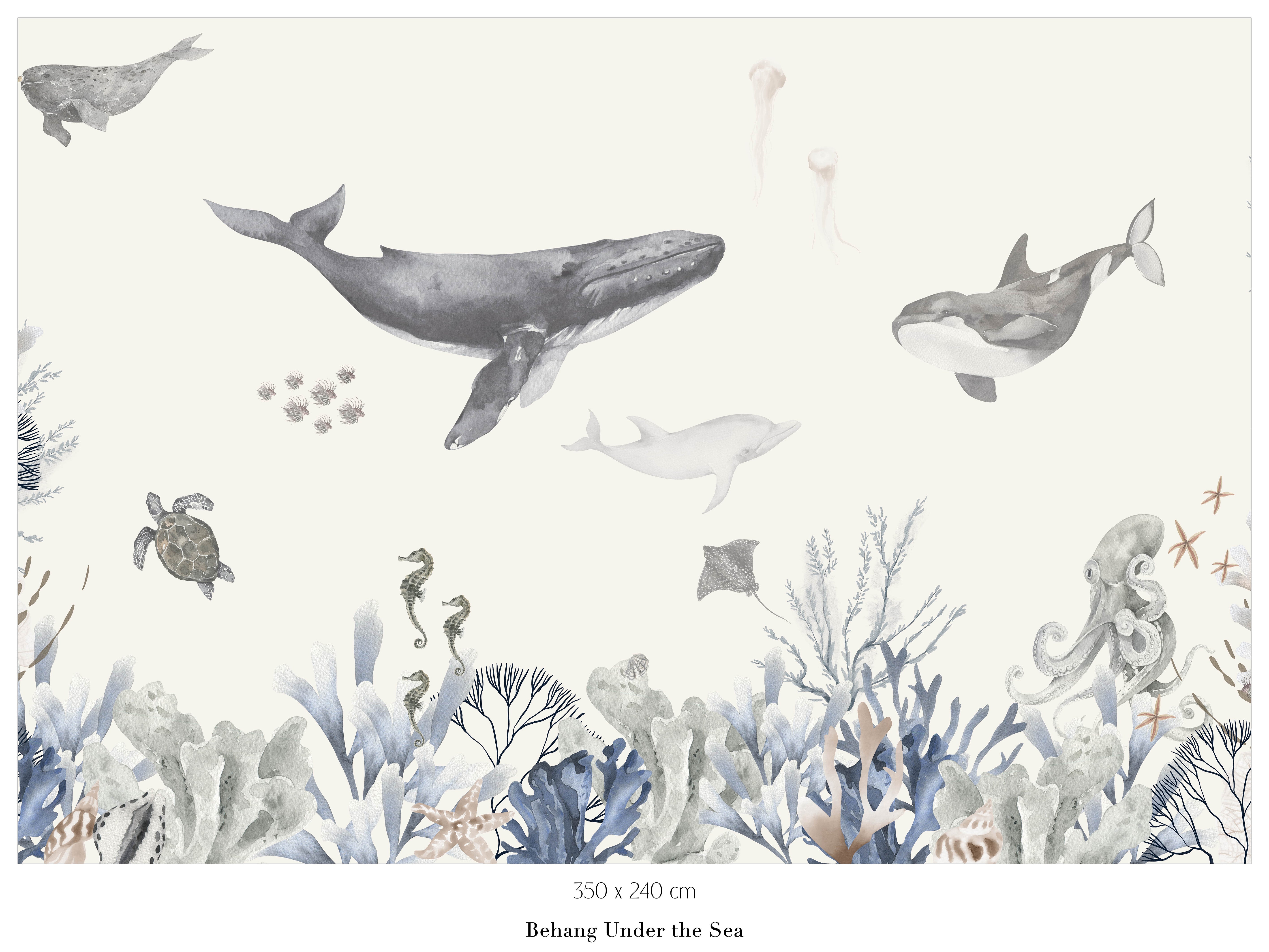 Collagebehang Under the Sea (aanbieding)