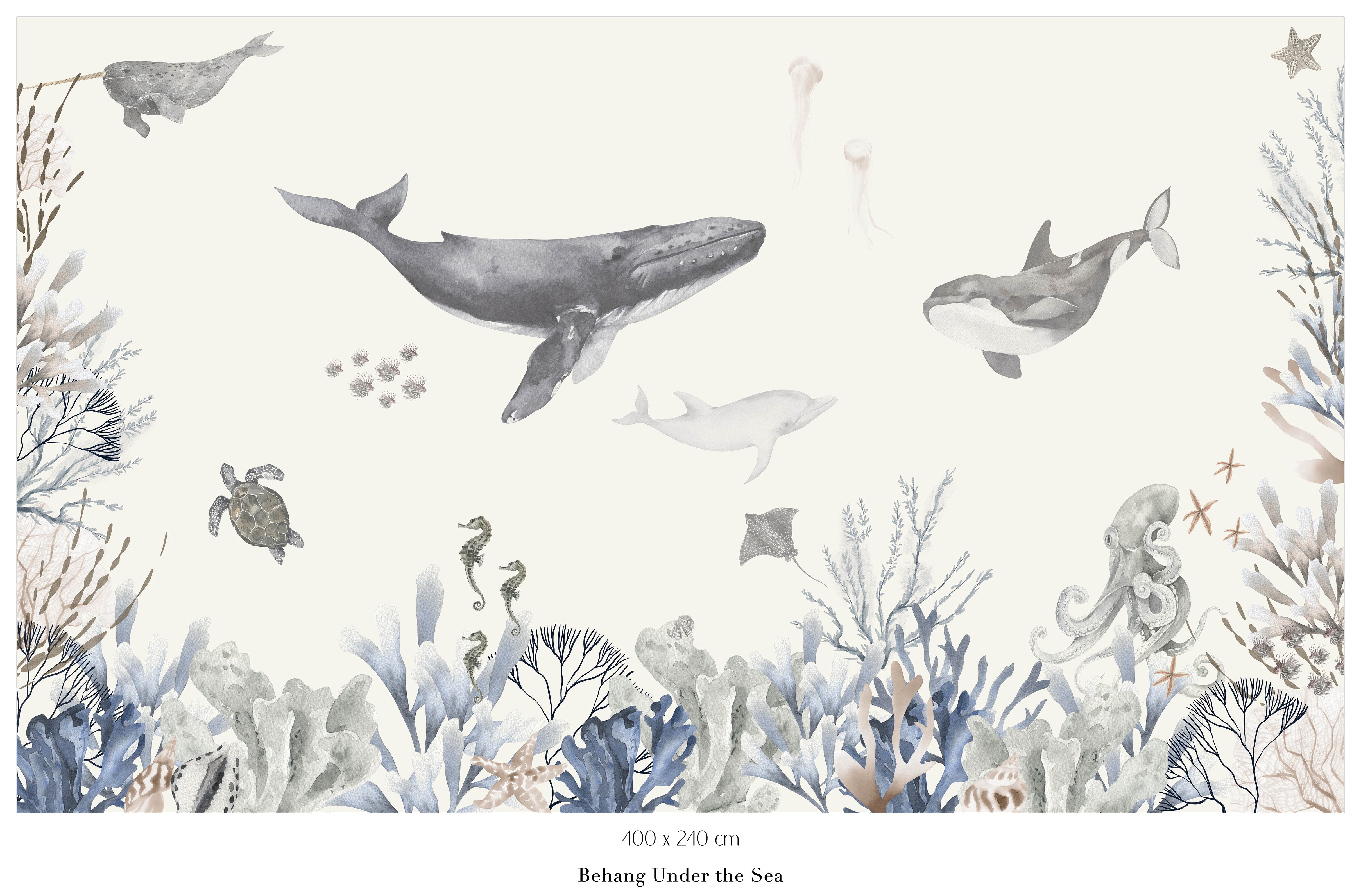 Collagebehang Under the Sea (aanbieding)
