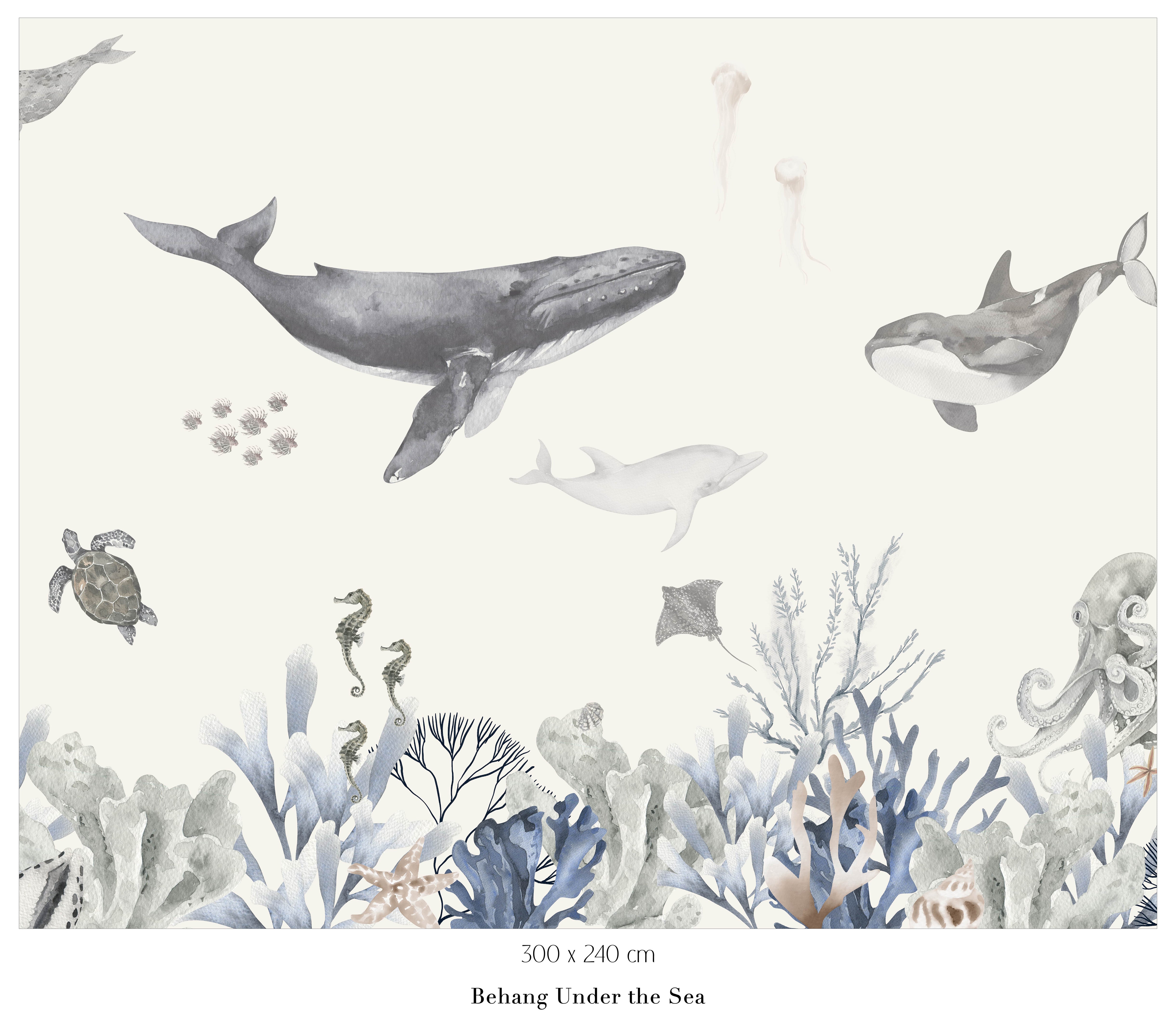 Collagebehang Under the Sea (aanbieding)