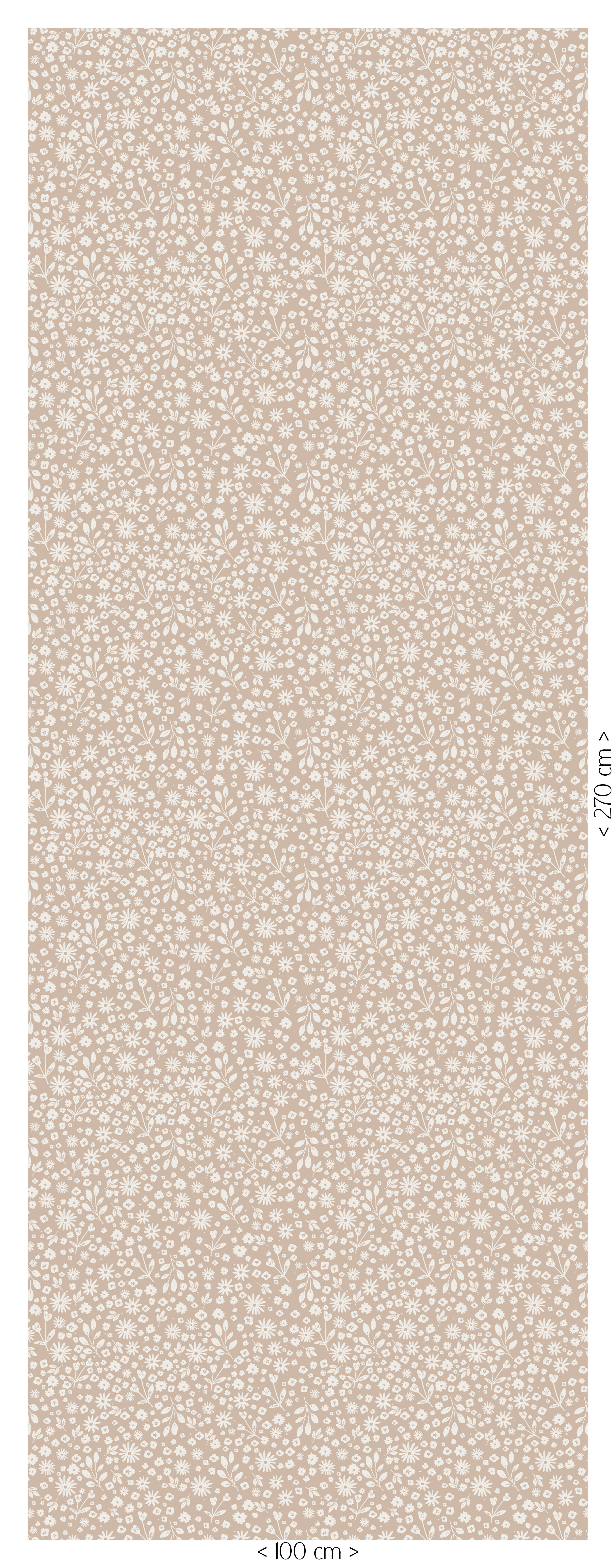 Wallpaper Flower Field - beige