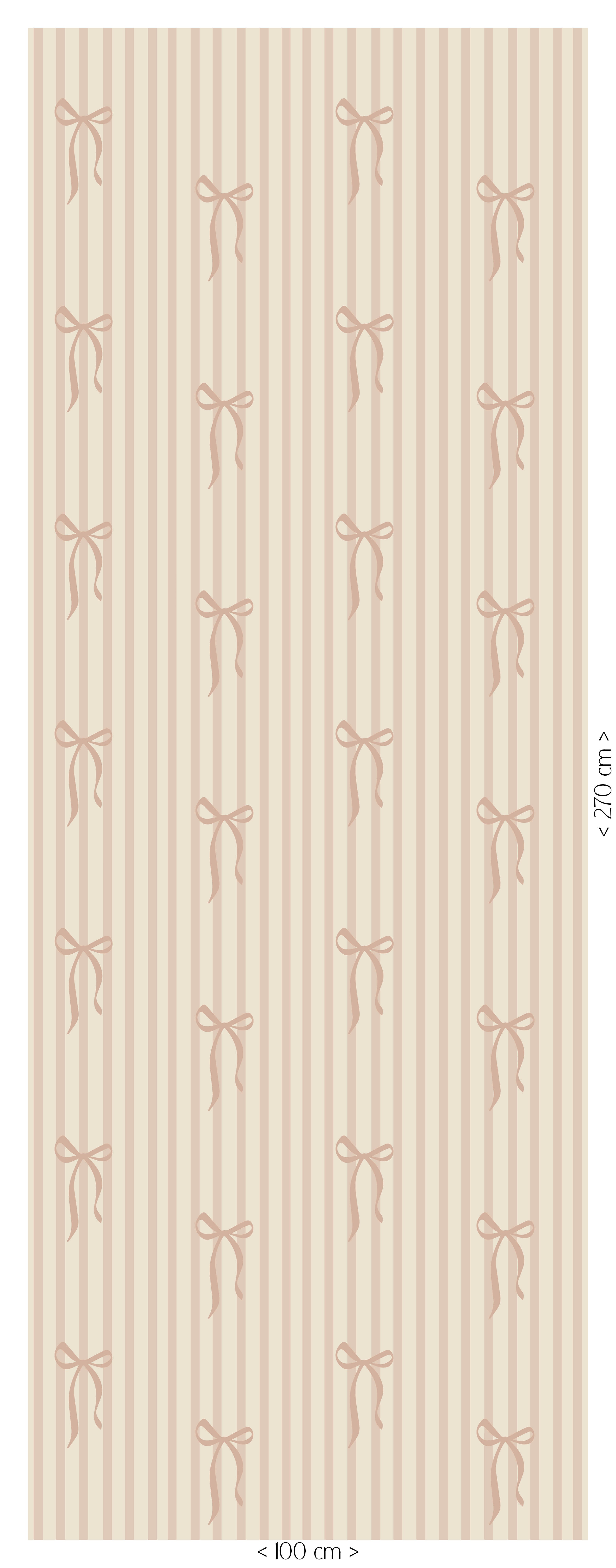 Behang Striped Bows