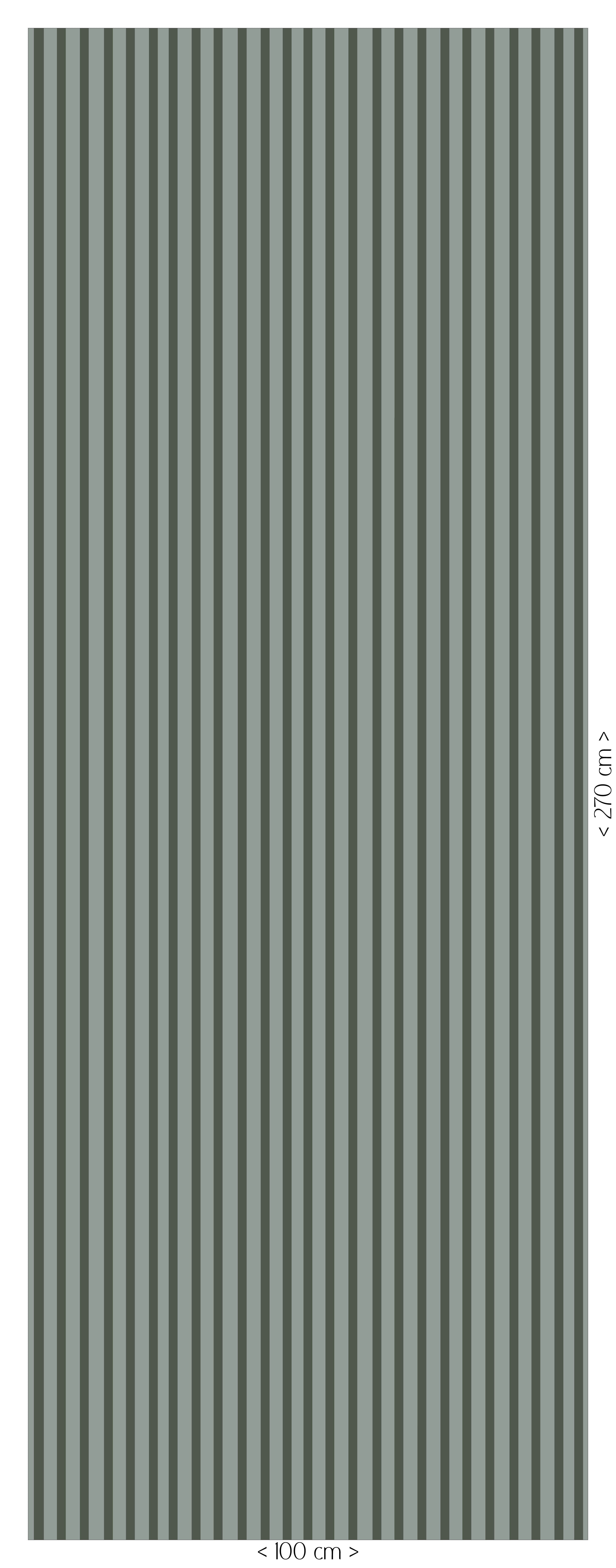 Behang Stripes - groen
