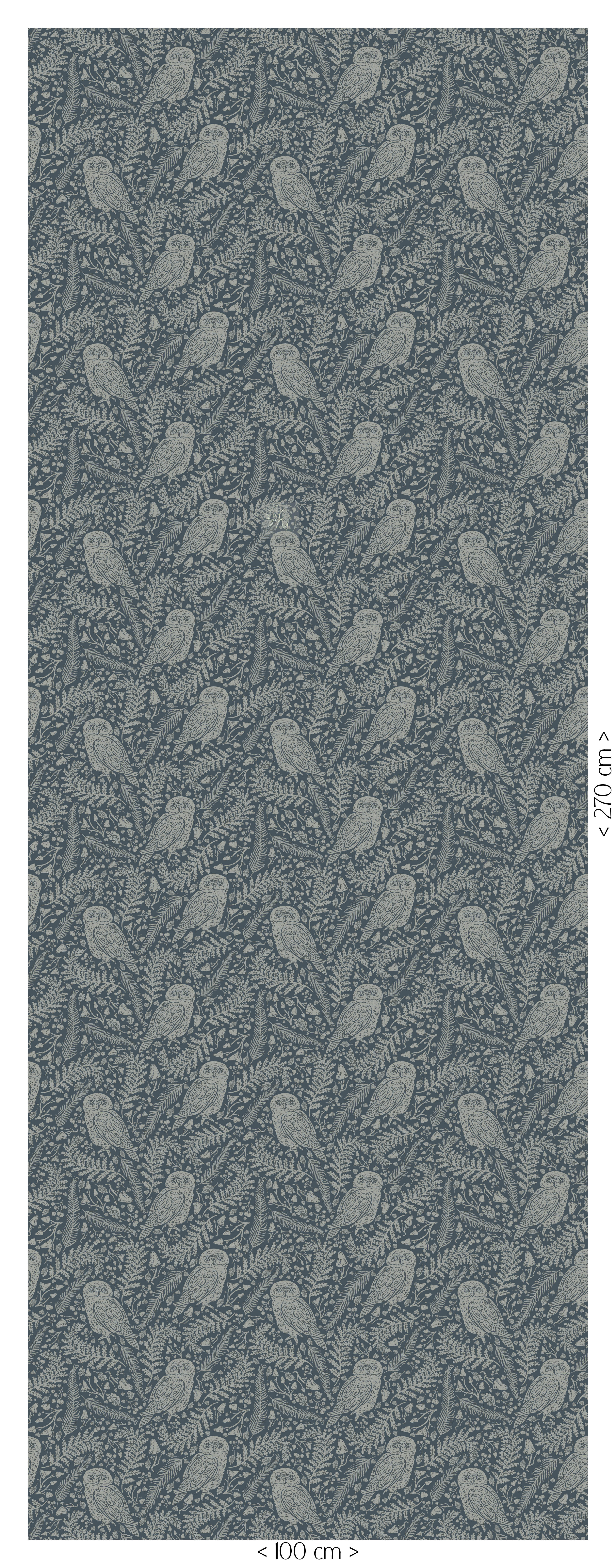 Whispering Woods Wallpaper - blue