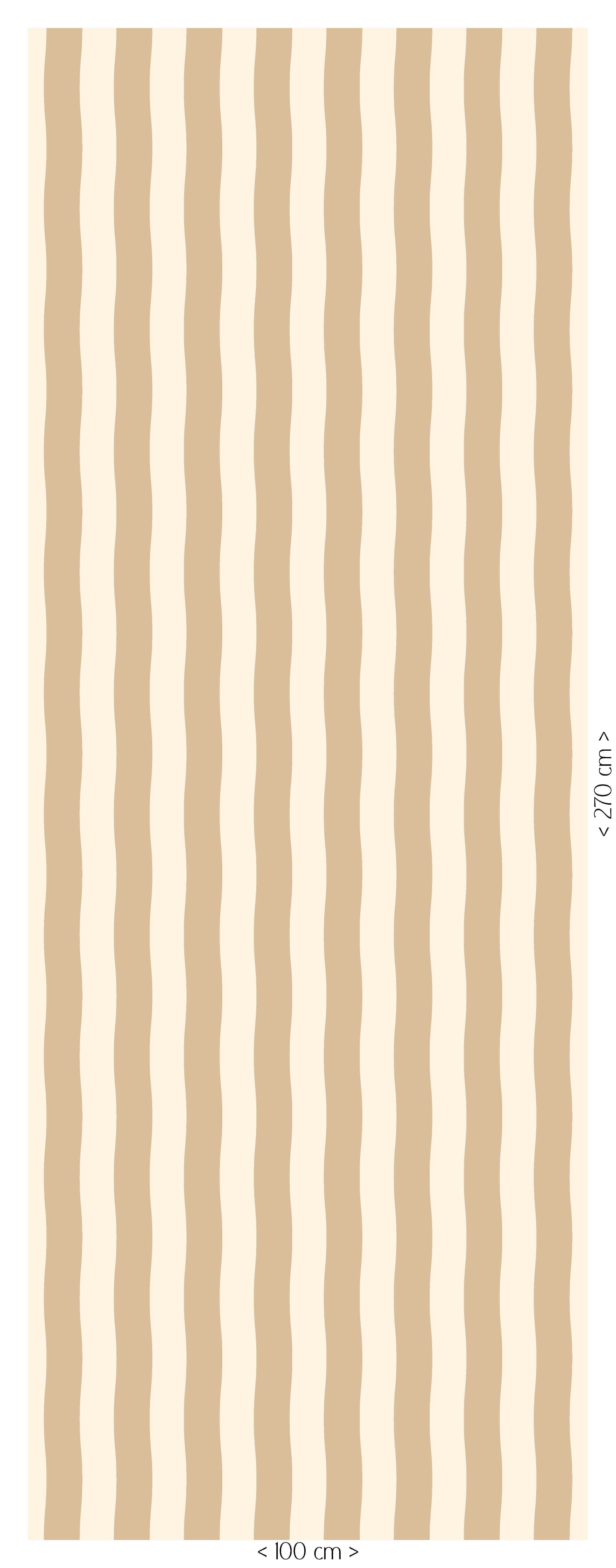 Wallpaper Wavy Stripes - butter