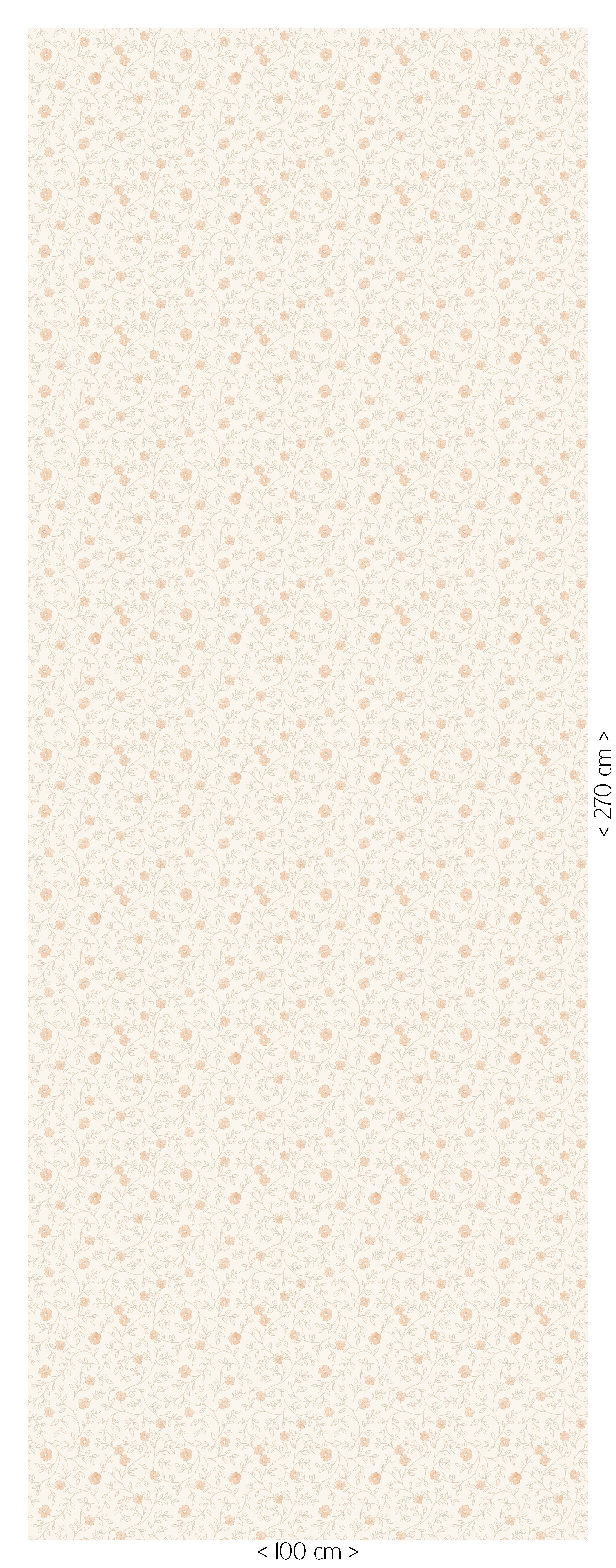 Wallpaper Tiny Blossom - apricot