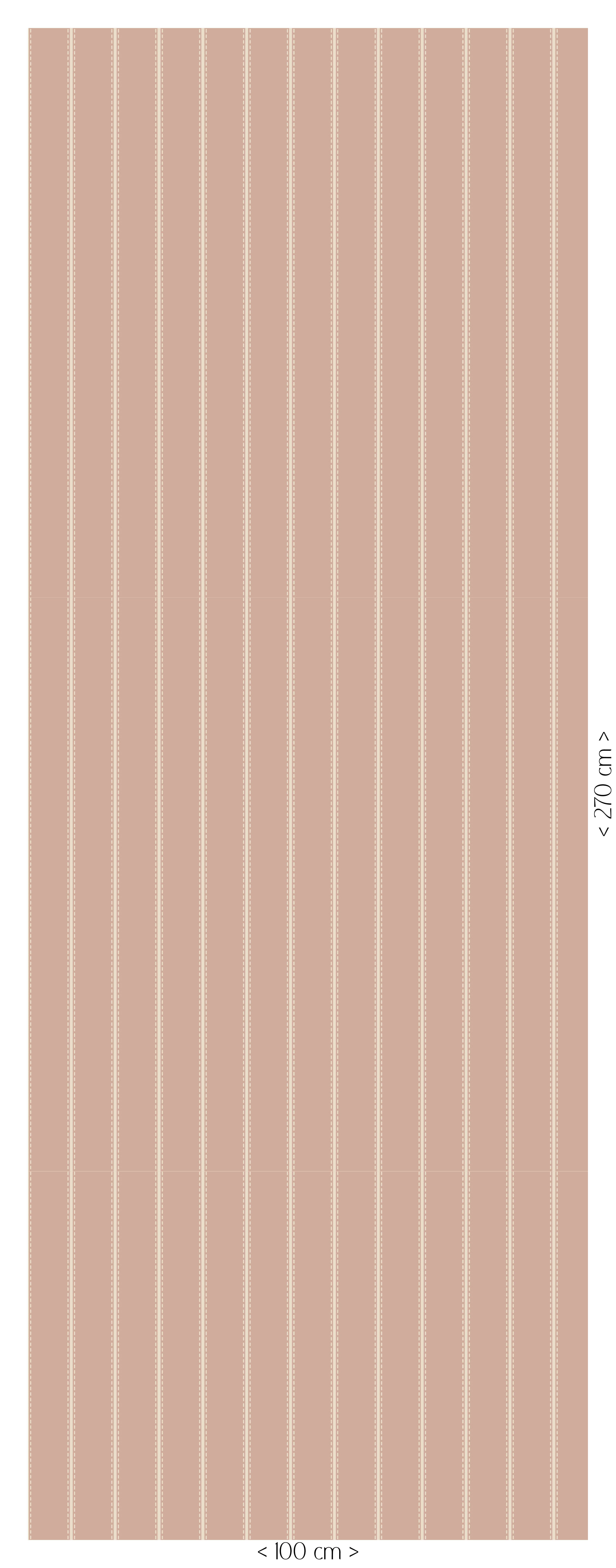 Behang Tiny Stripes - nude pink